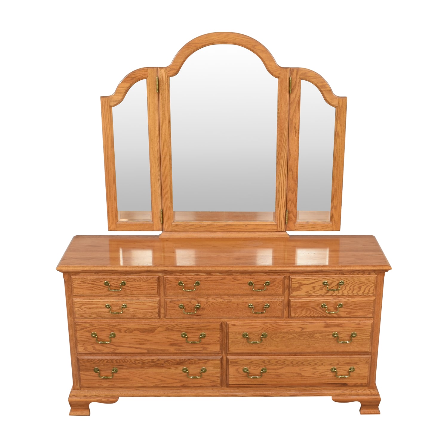 Pennsylvania House Dresser with Trifold Mirror  / Storage