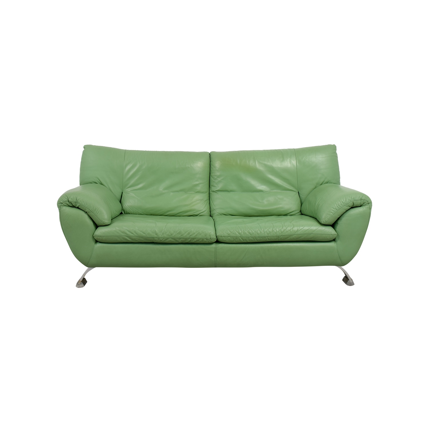 Nicoletti Nicoletti Green Leather Sofa Sofas