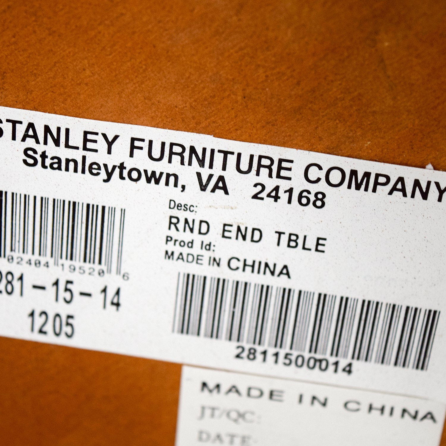 Stanley Furniture Stanley Furniture Round End Table Tables