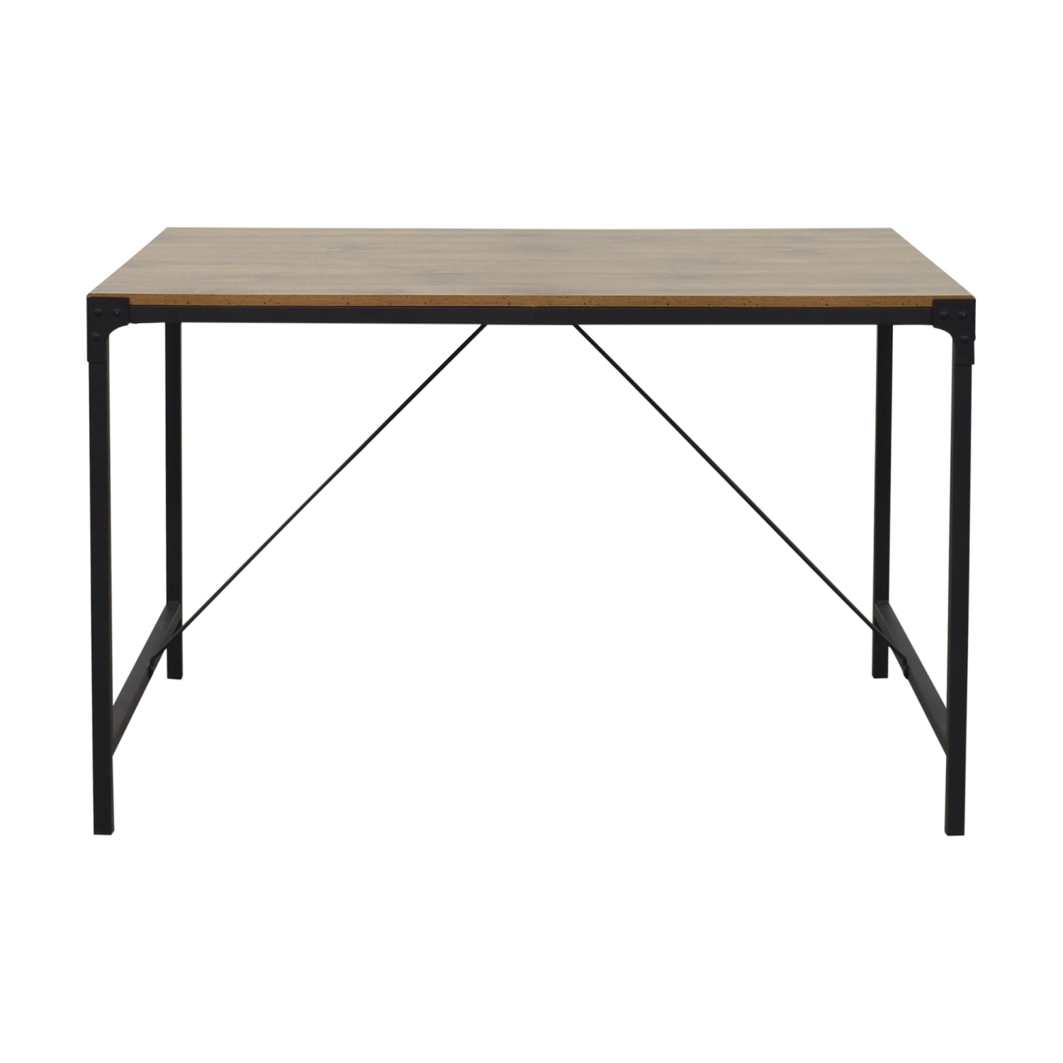 Walker Edison Industrial Farmhouse Dinner Table | 13% Off | Kaiyo