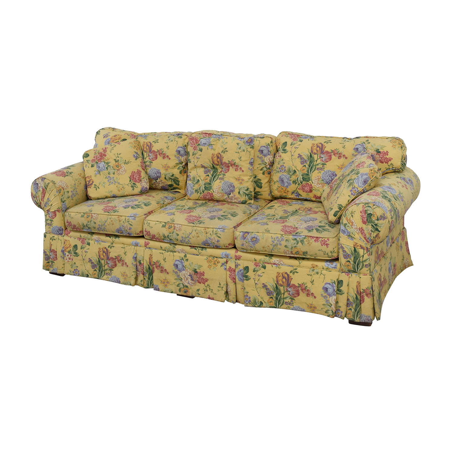 Back cushion to sofa August, Yellow