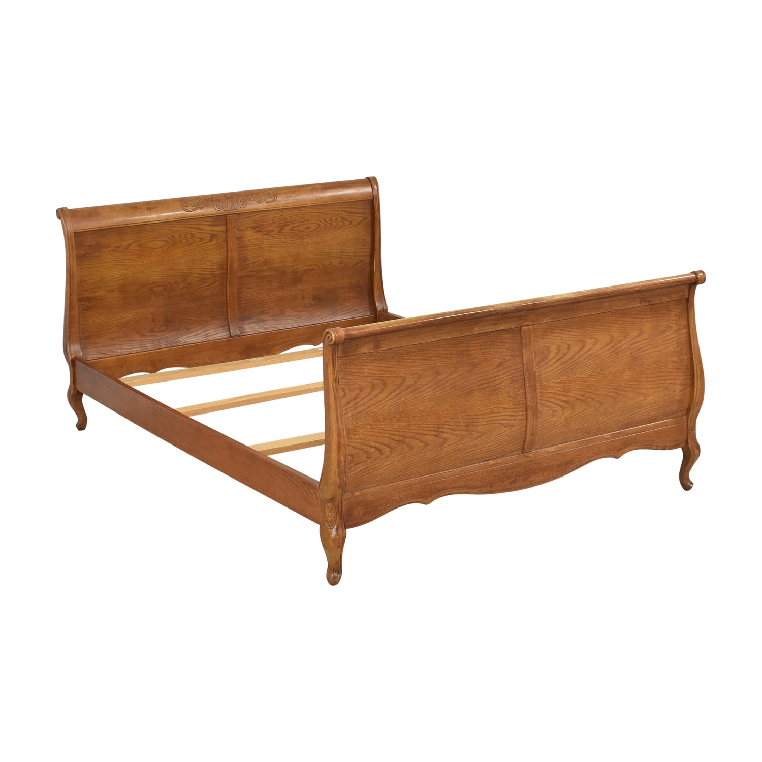French Provincial Style Queen Sleigh Bed | 47% Off | Kaiyo