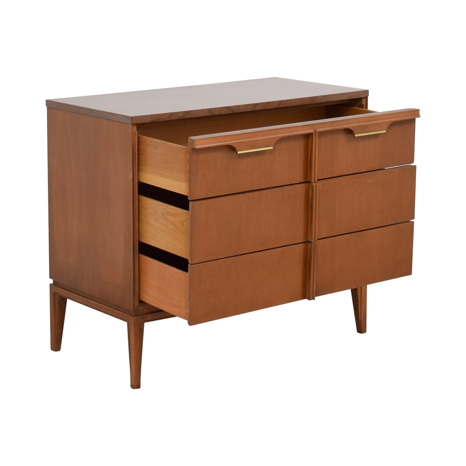 Basic Witz Mid Century Walnut 9 Drawer Lowboy Dresser, Mid Century Modern  Furniture