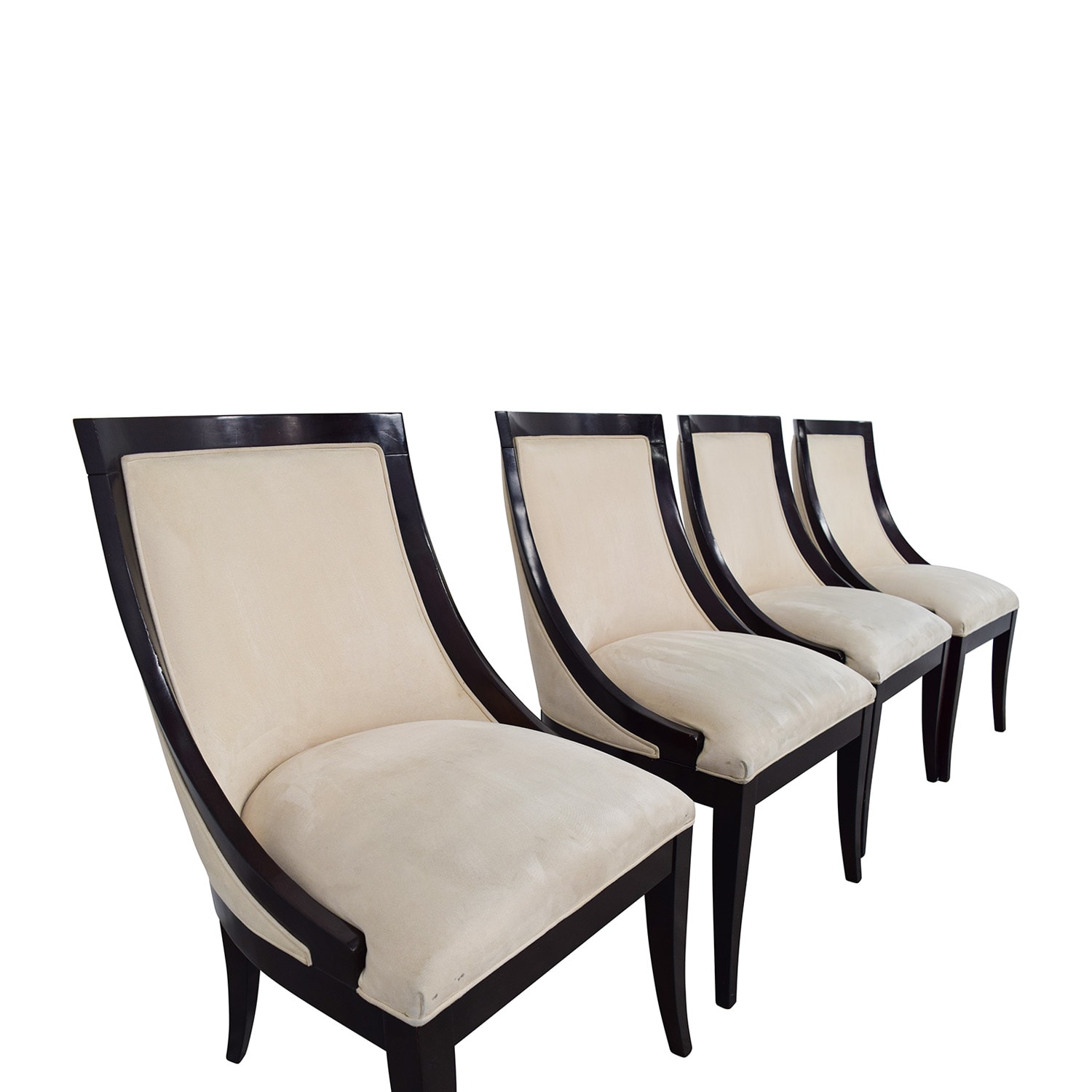 Restoration Hardware Cream Upholstered Dining Chairs sale