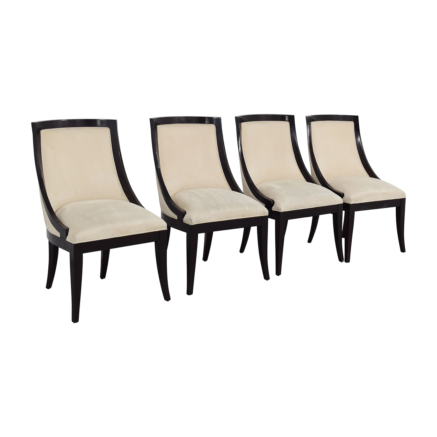 Restoration Hardware Restoration Hardware Cream Upholstered Dining Chairs on sale