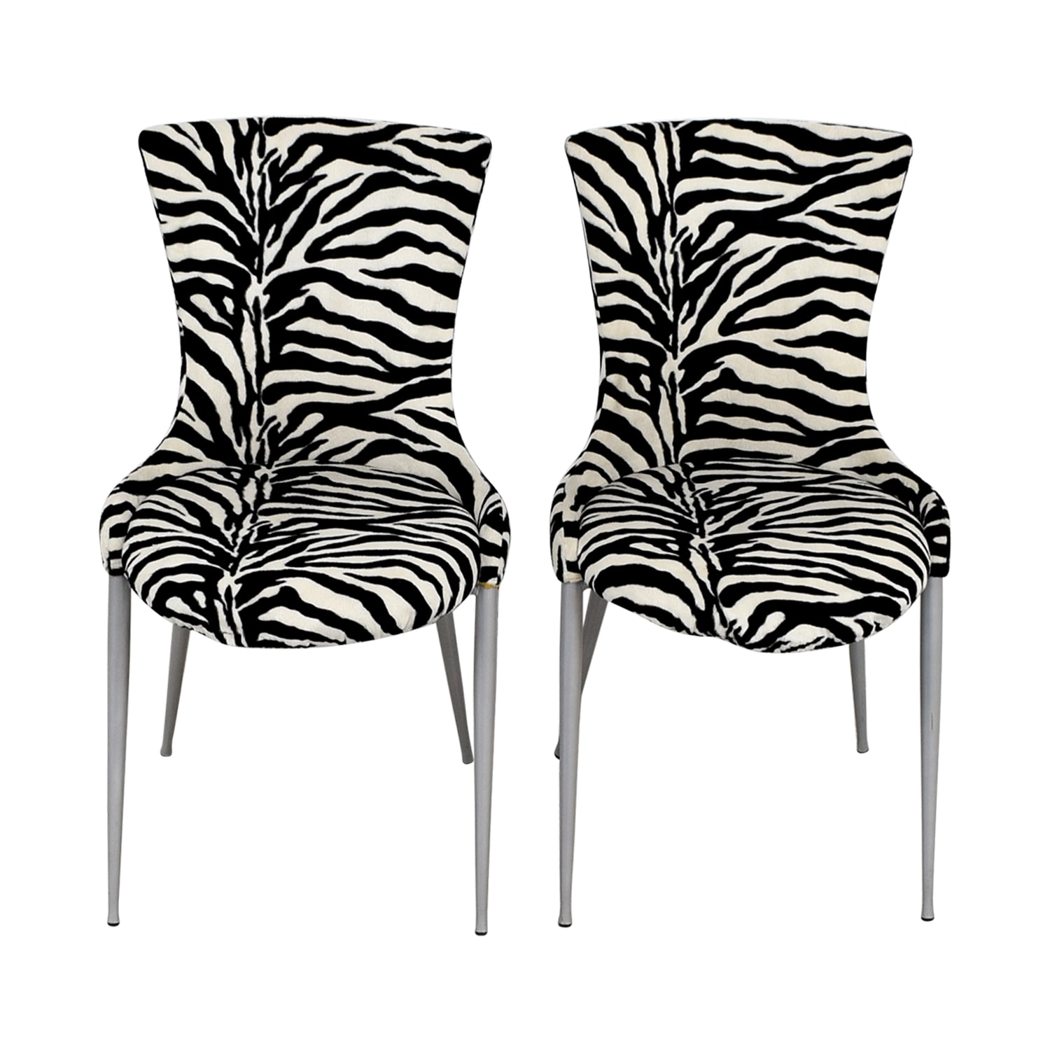 European Furniture Company Contemporary Zebra Dining Chairs European Furniture Company