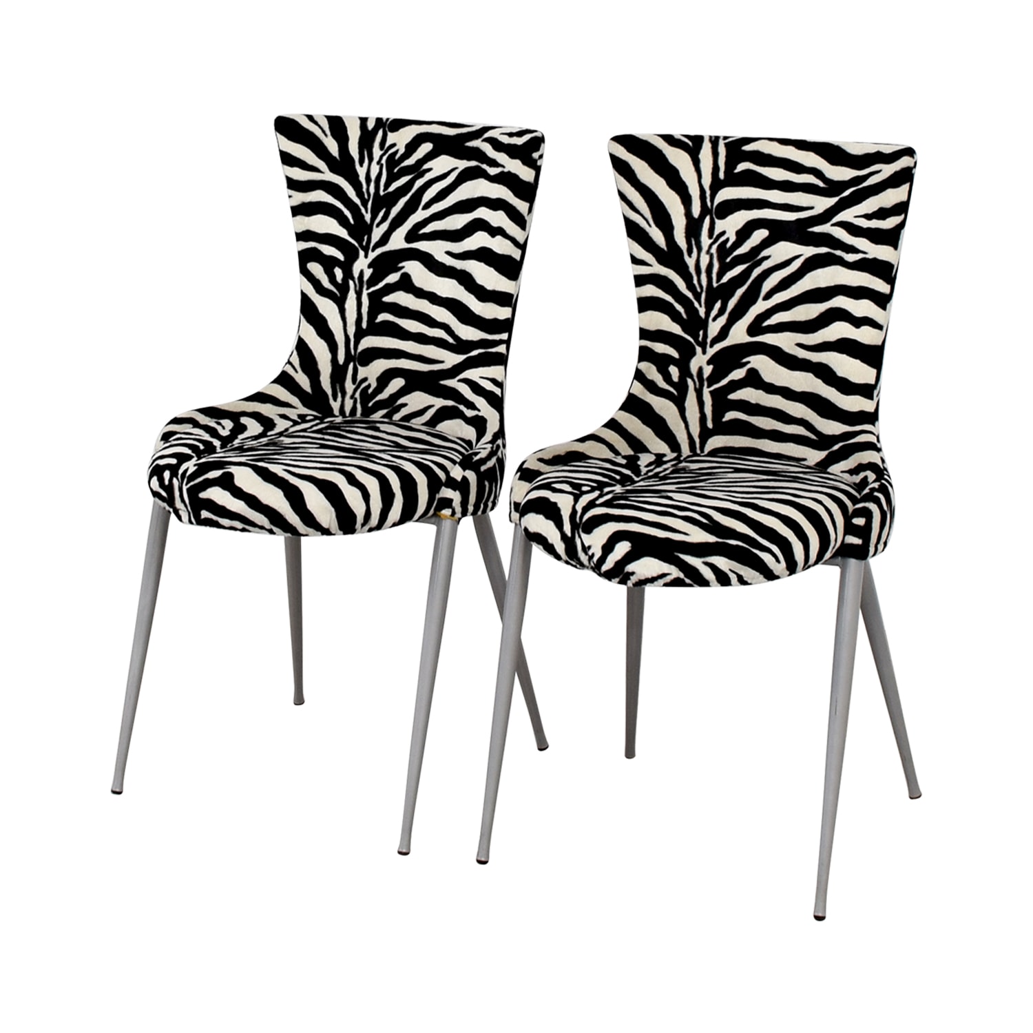 European Furniture Company Contemporary Zebra Dining Chairs / Dining Chairs