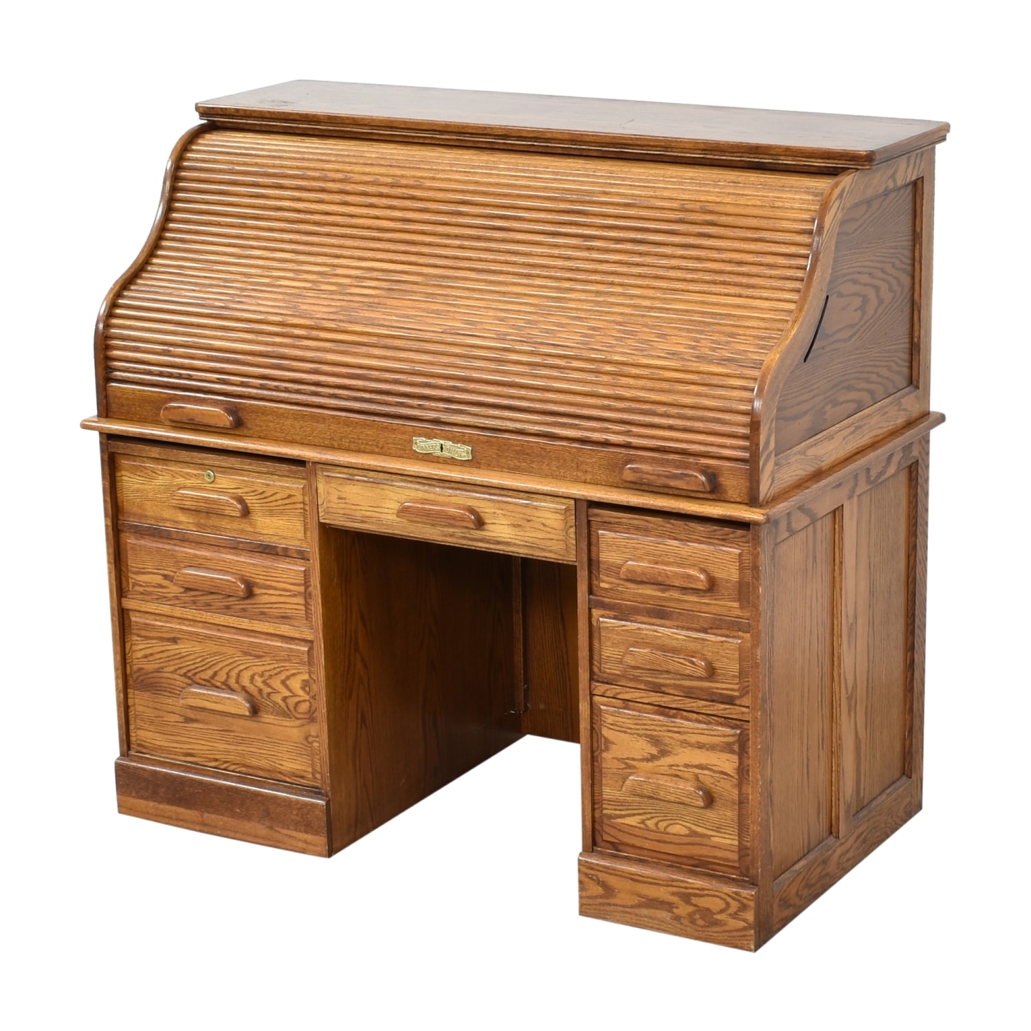 Winners Only Eastwood GE154R Transitional 54 Roll Top Desk with Locking  Drawers, Fashion Furniture