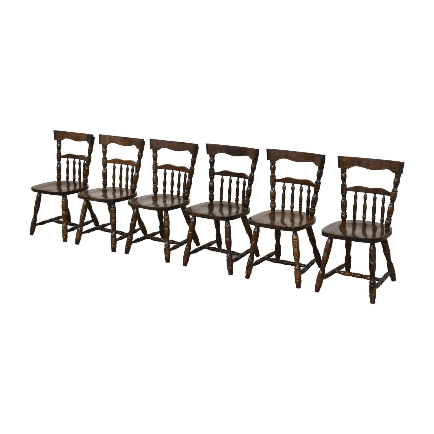  Traditional Dining Chairs  brown