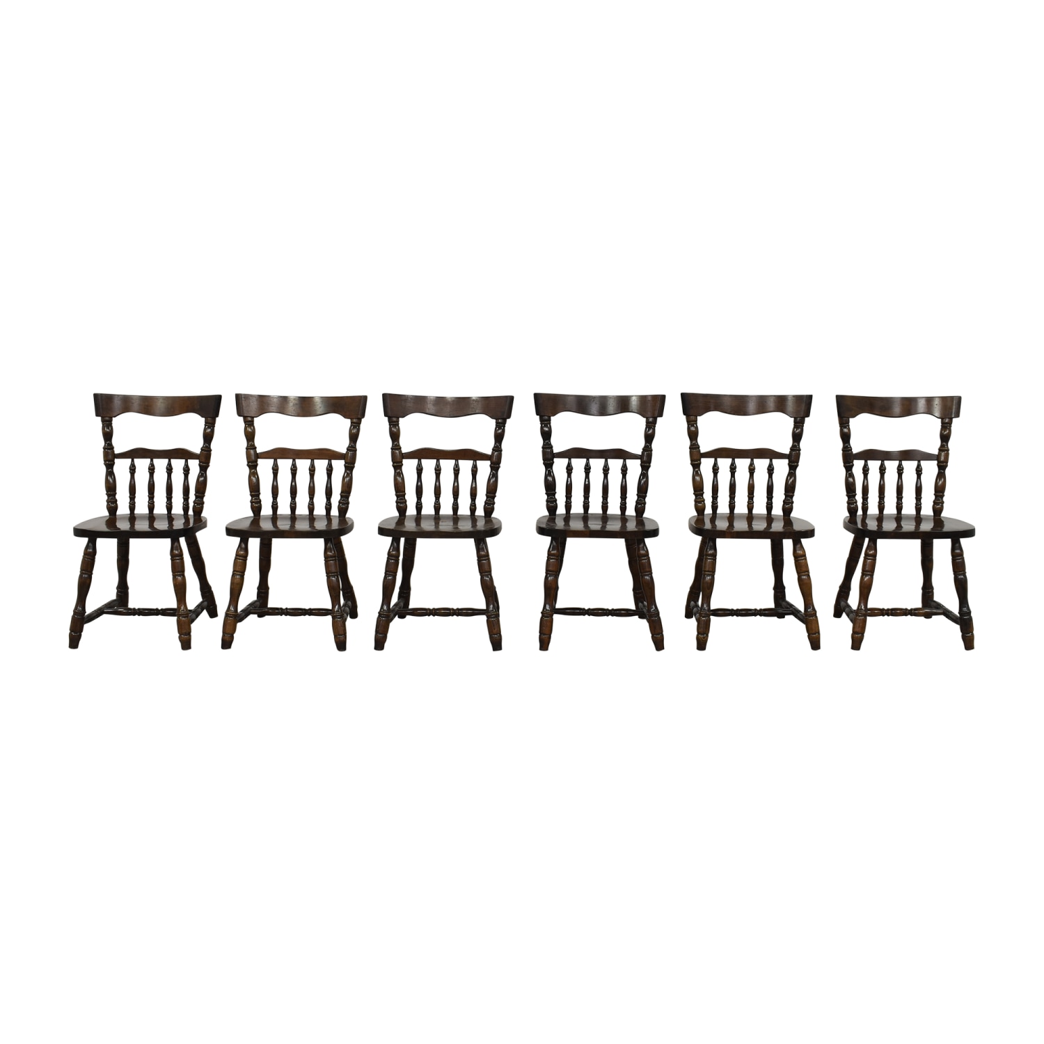  Traditional Dining Chairs  brown