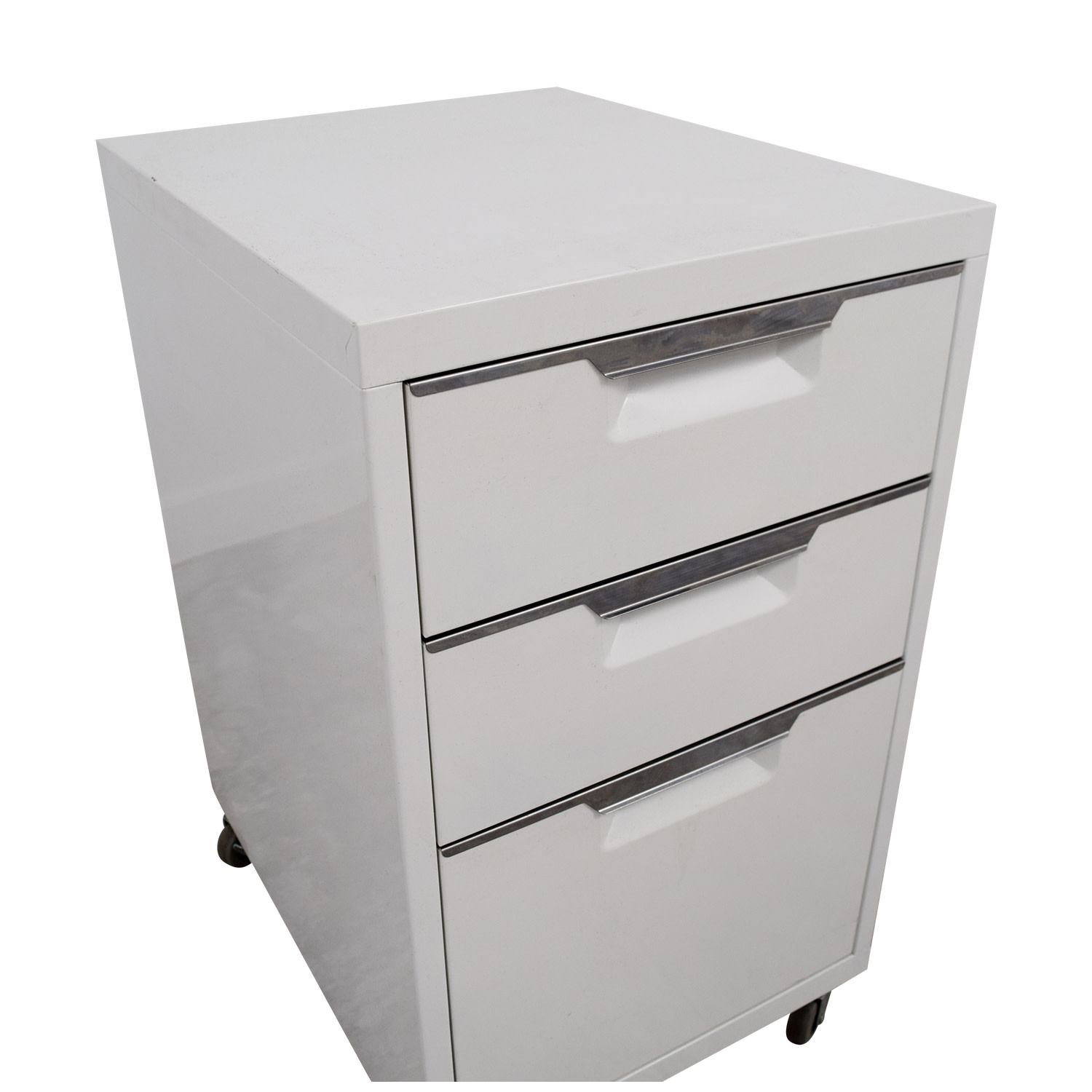 Cb2 Tps White 3 Drawer Filing Cabinet