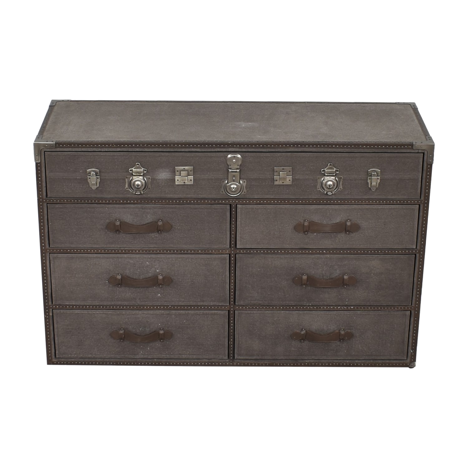 Restoration Hardware Antique Steamer Trunk Wide Dresser 3D Model $10 - .obj  .max - Free3D