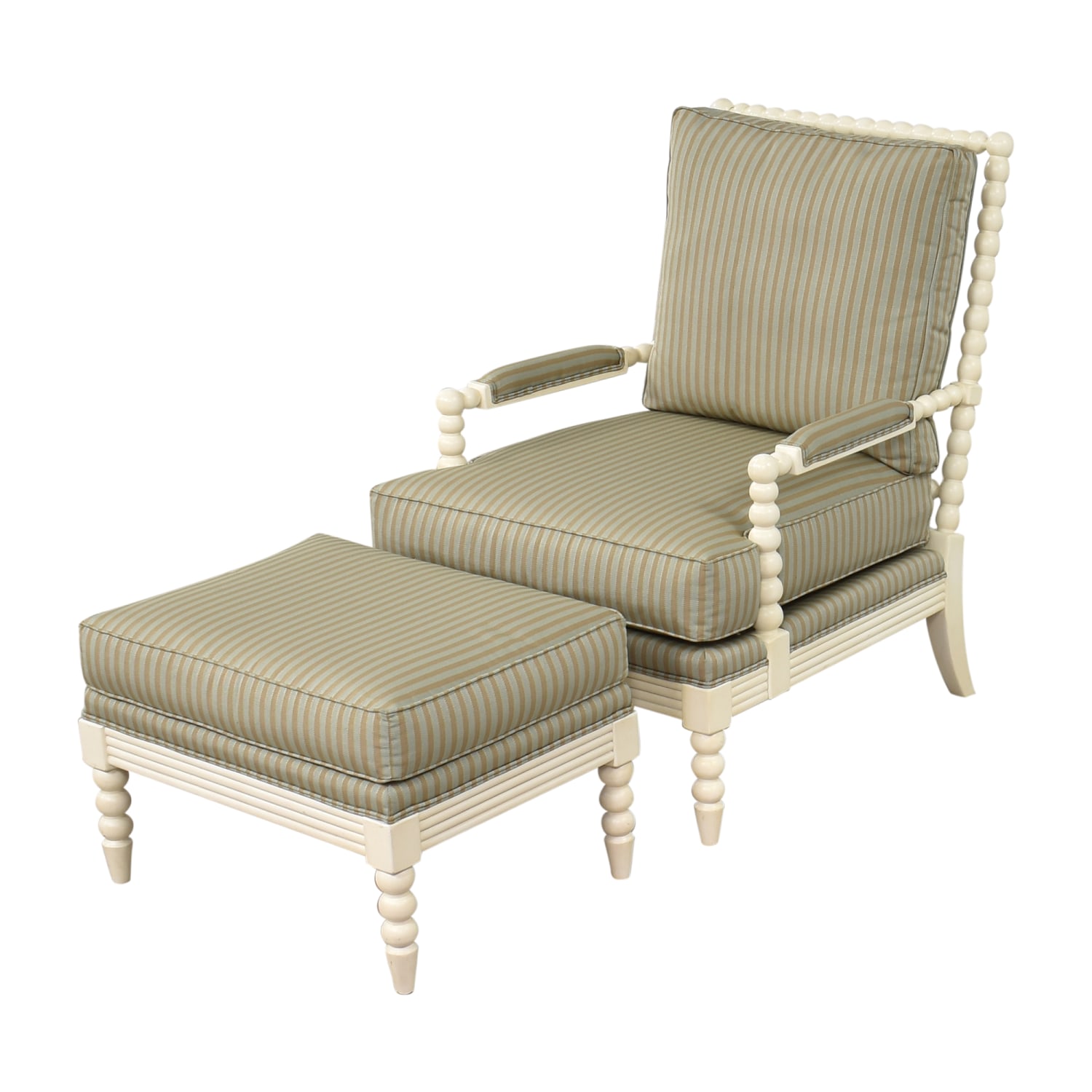 Ethan Allen Brant Chair and Ottoman, 81% Off
