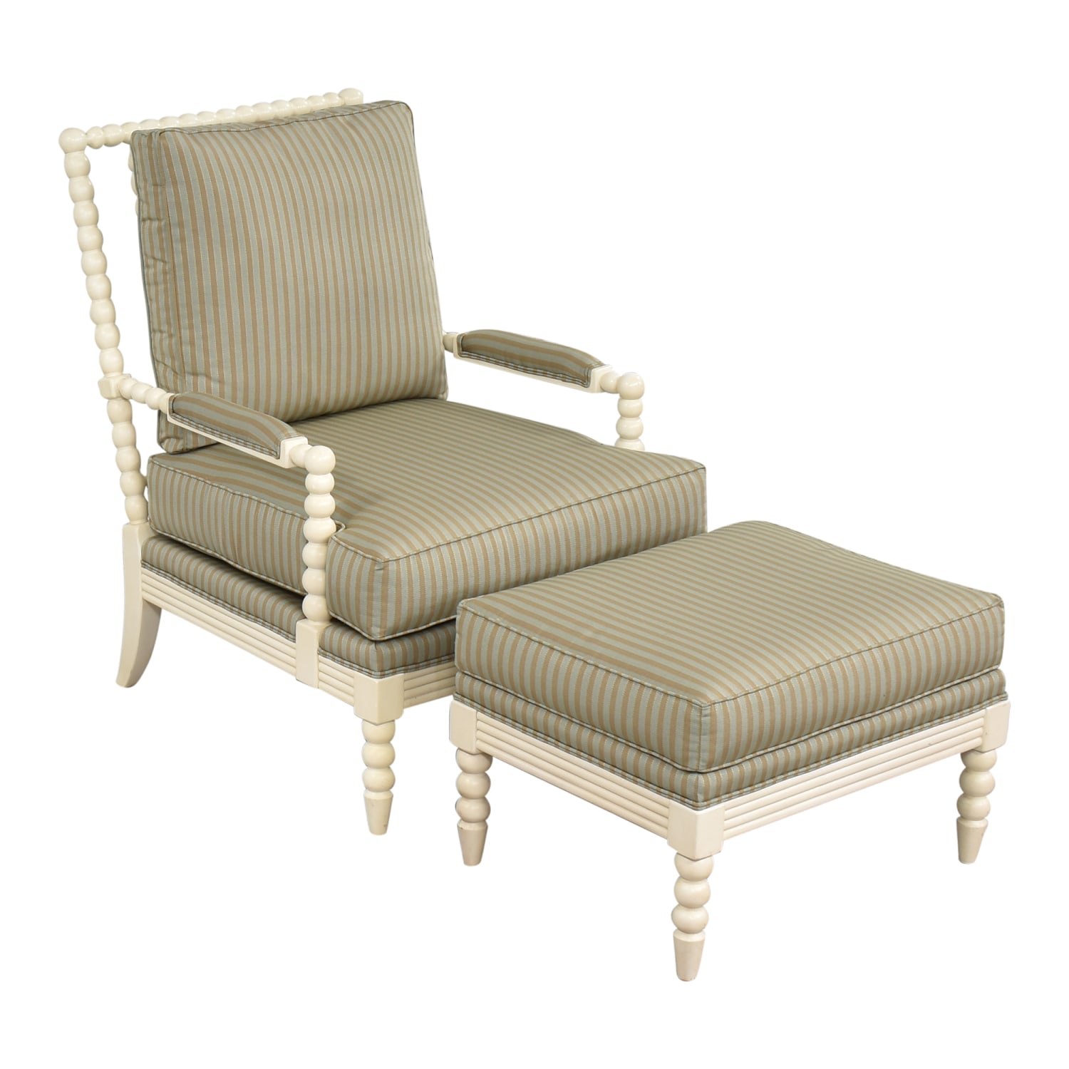 Ethan Allen Brant Chair and Ottoman, 81% Off