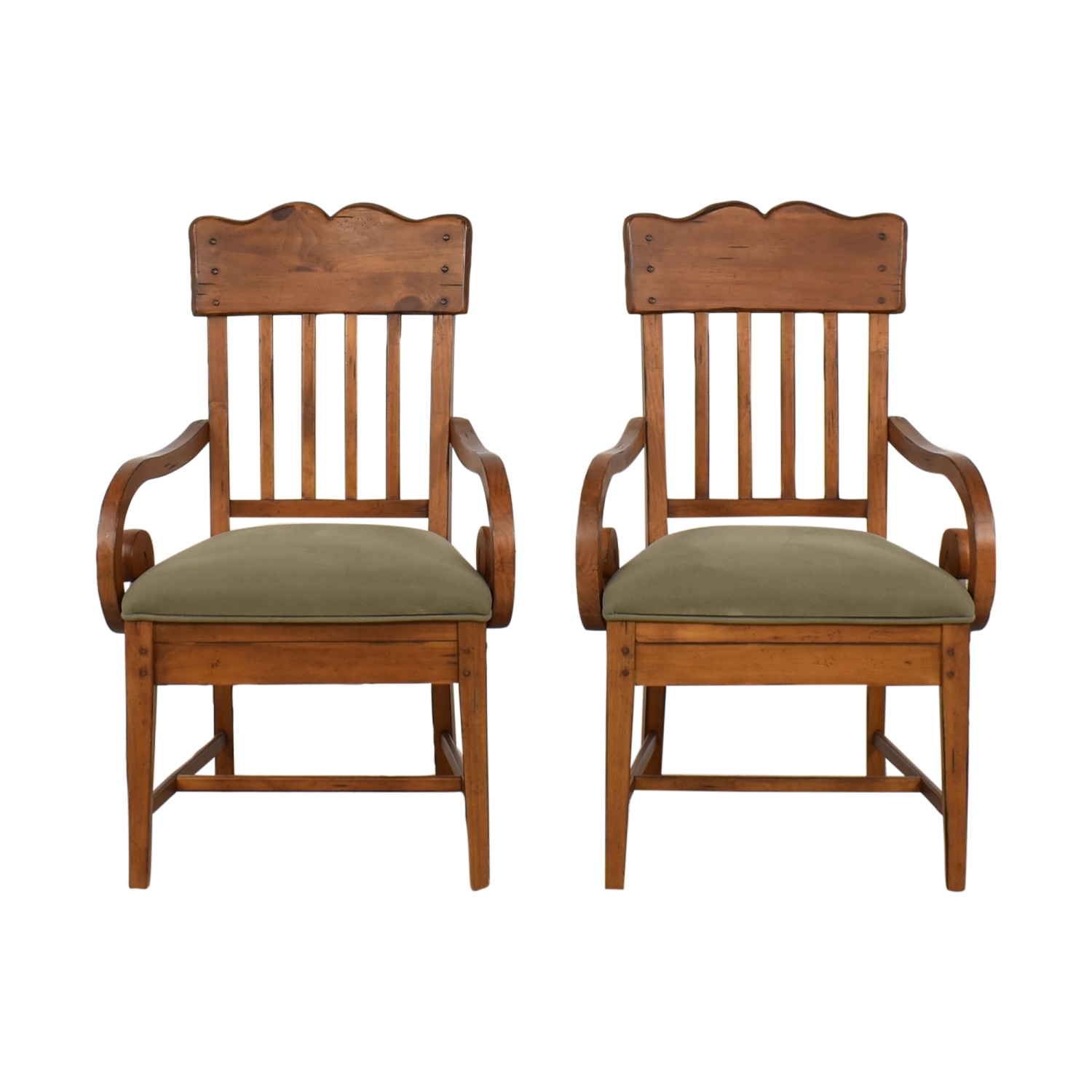 Drexel Heritage  Drexel Heritage Studio Pine Arm Chairs  Chairs