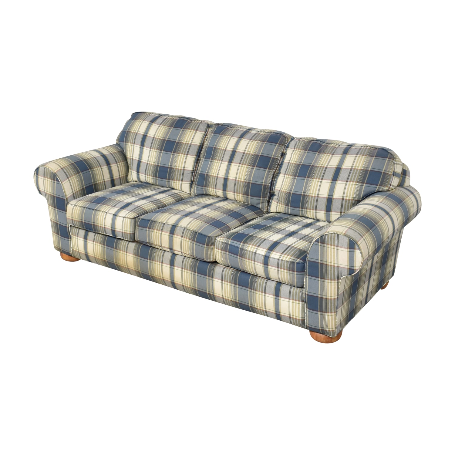 Broyhill Furniture Three Cushion Plaid