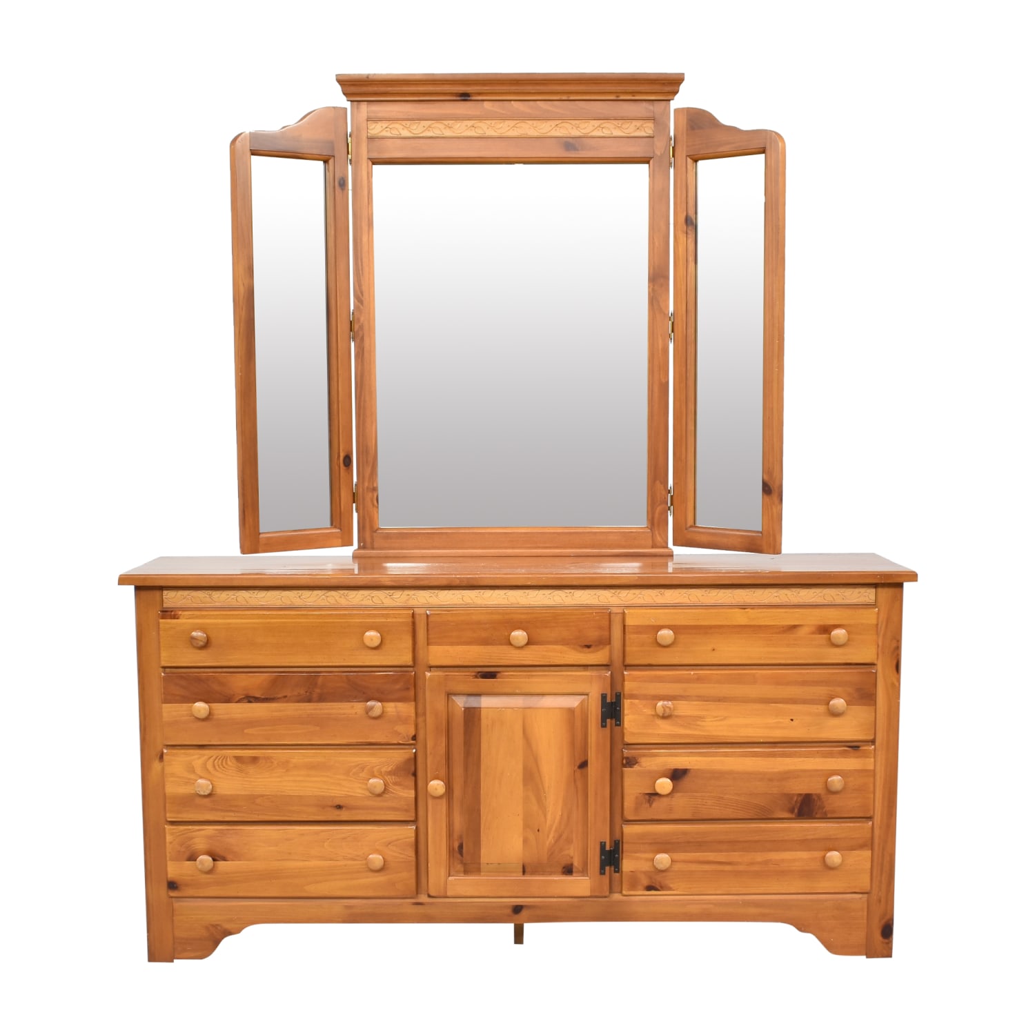 Kindel Vintage Fruitwood Dresser, 52% Off