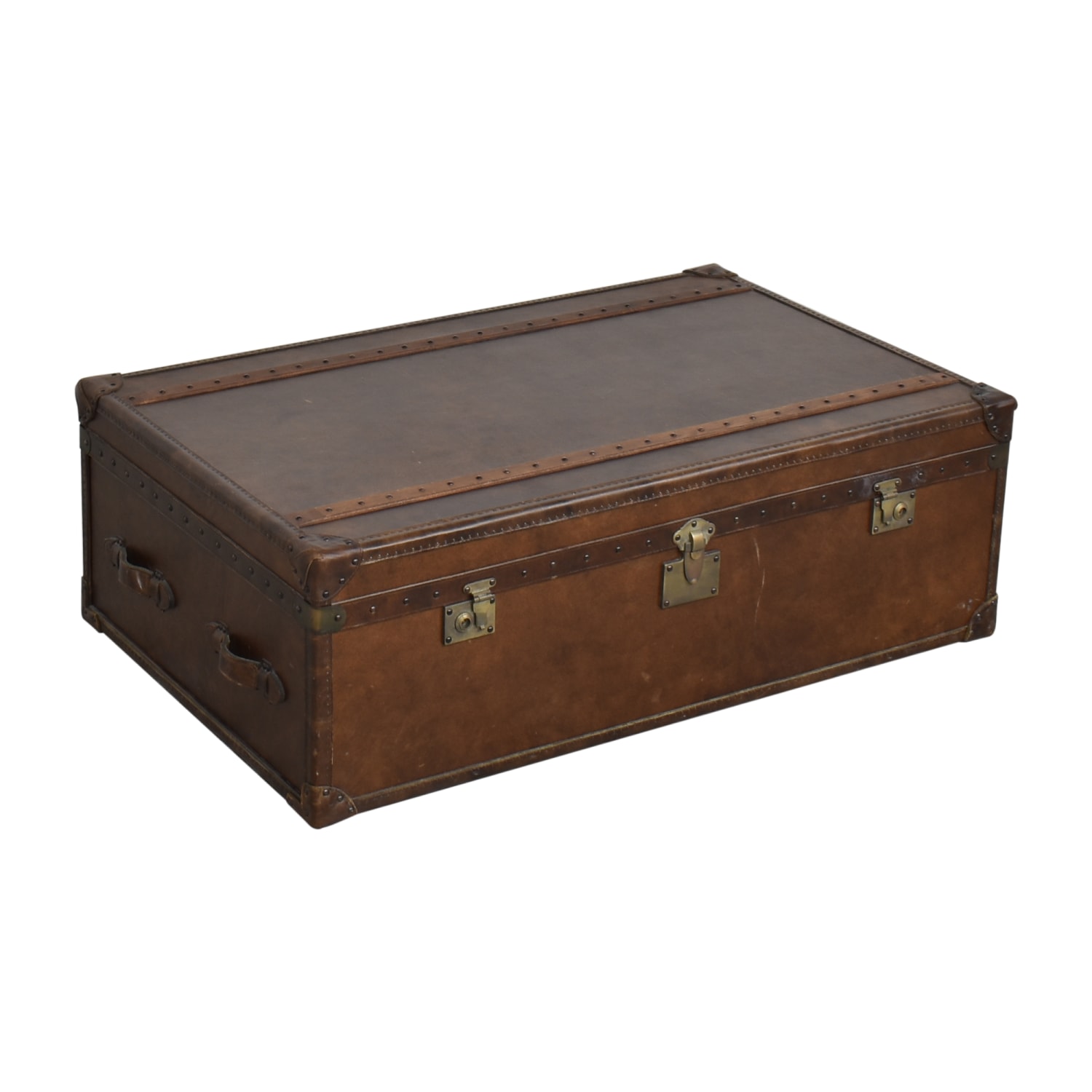 Restoration Hardware Mayfair Steamer Trunk Coffee Table