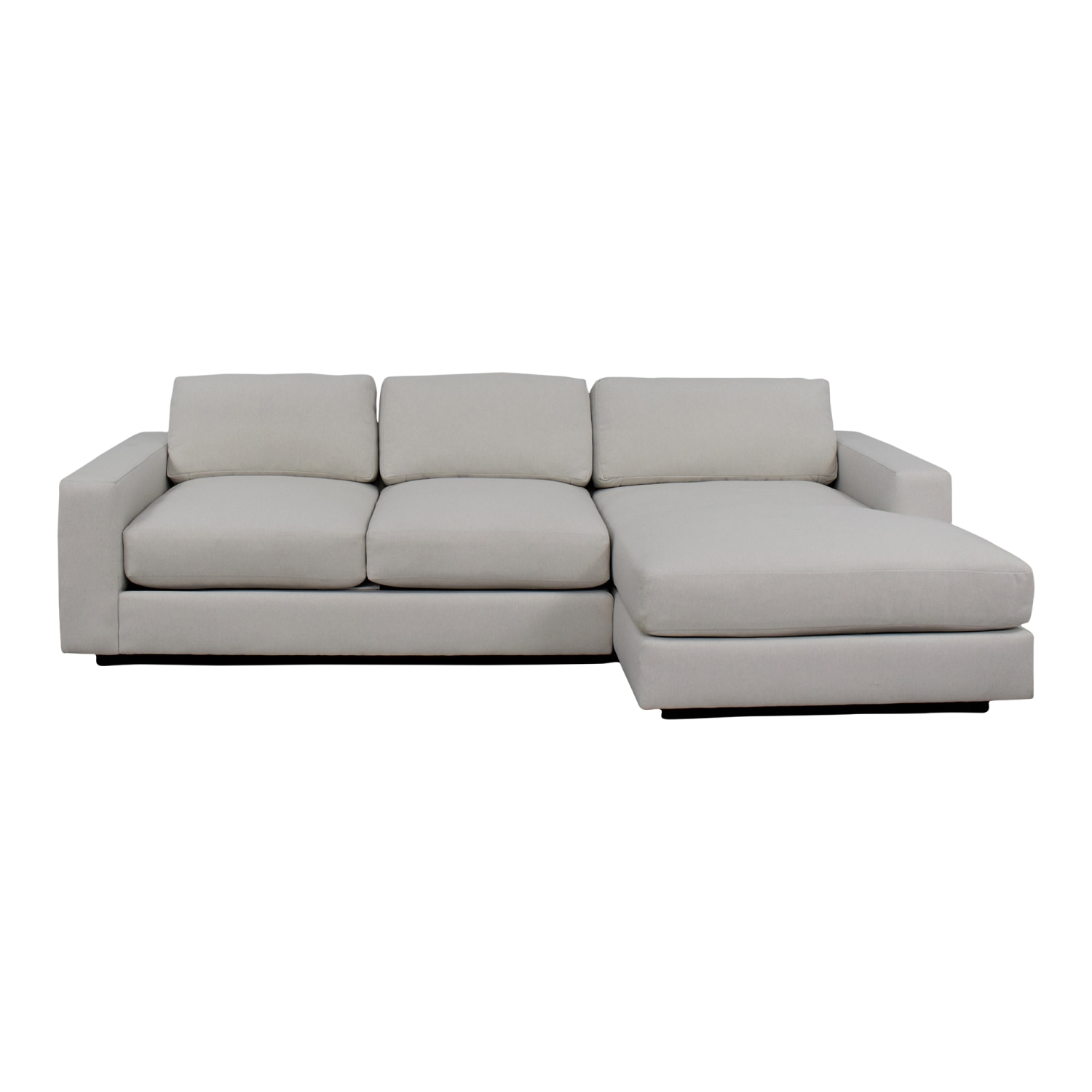 Urban 2 Piece Chaise Sectional, Sofa With Chaise