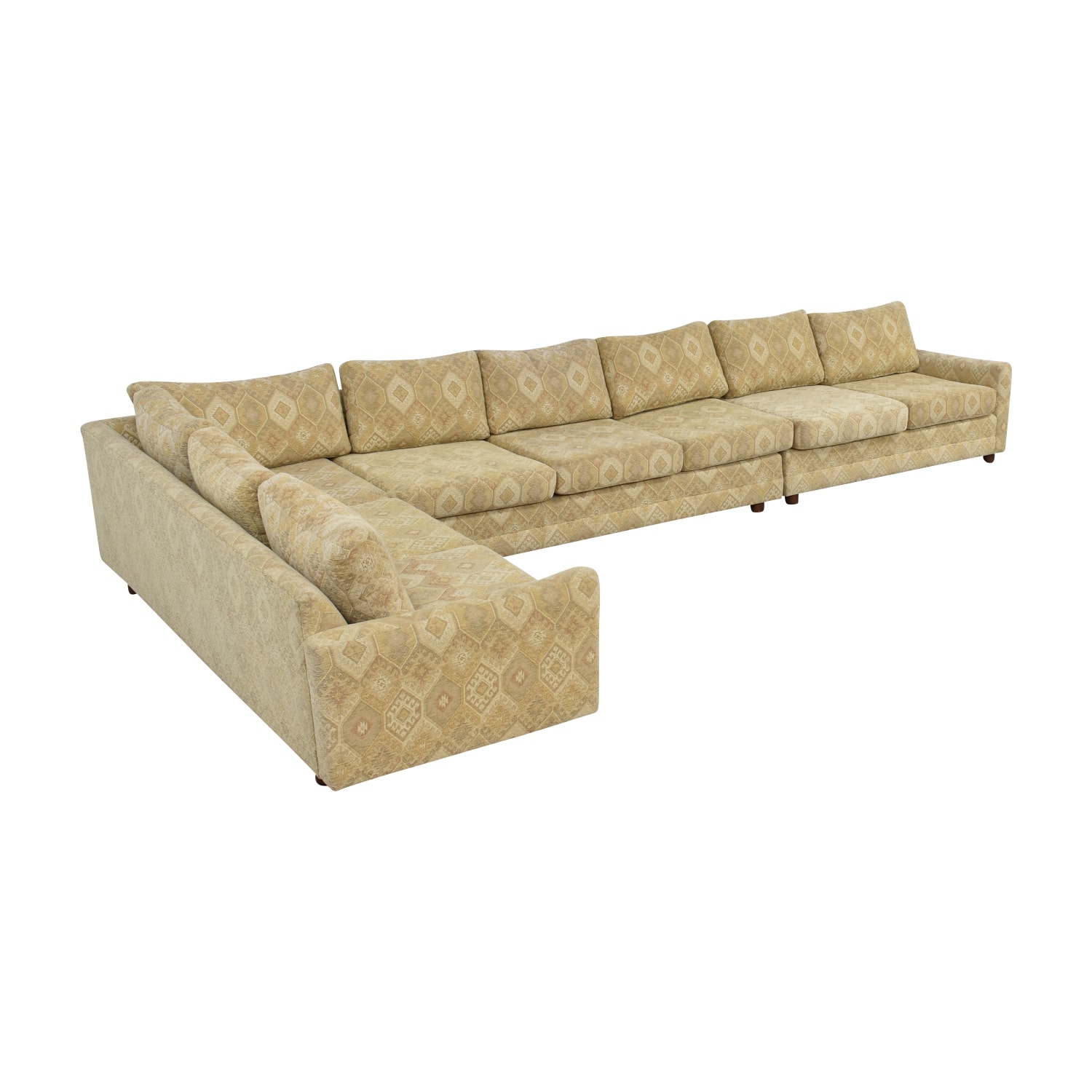 Second Hand Modern Sectional With Ottomans 