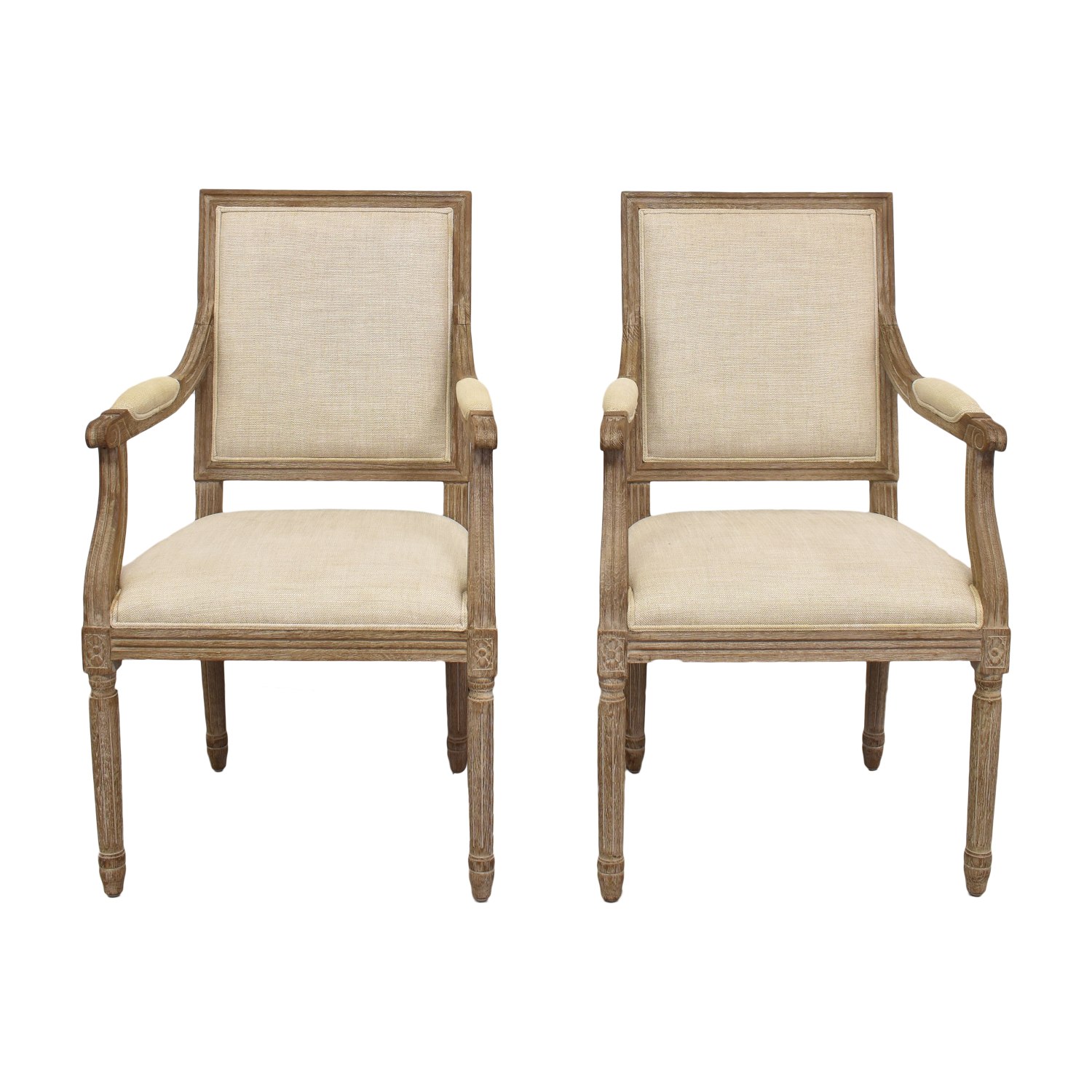 Square Back Dining Chairs Arm Chair