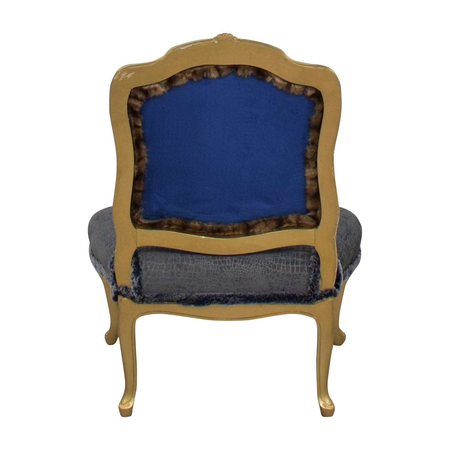 Louis Philippe-Style Floral Parlor Chair, 93% Off