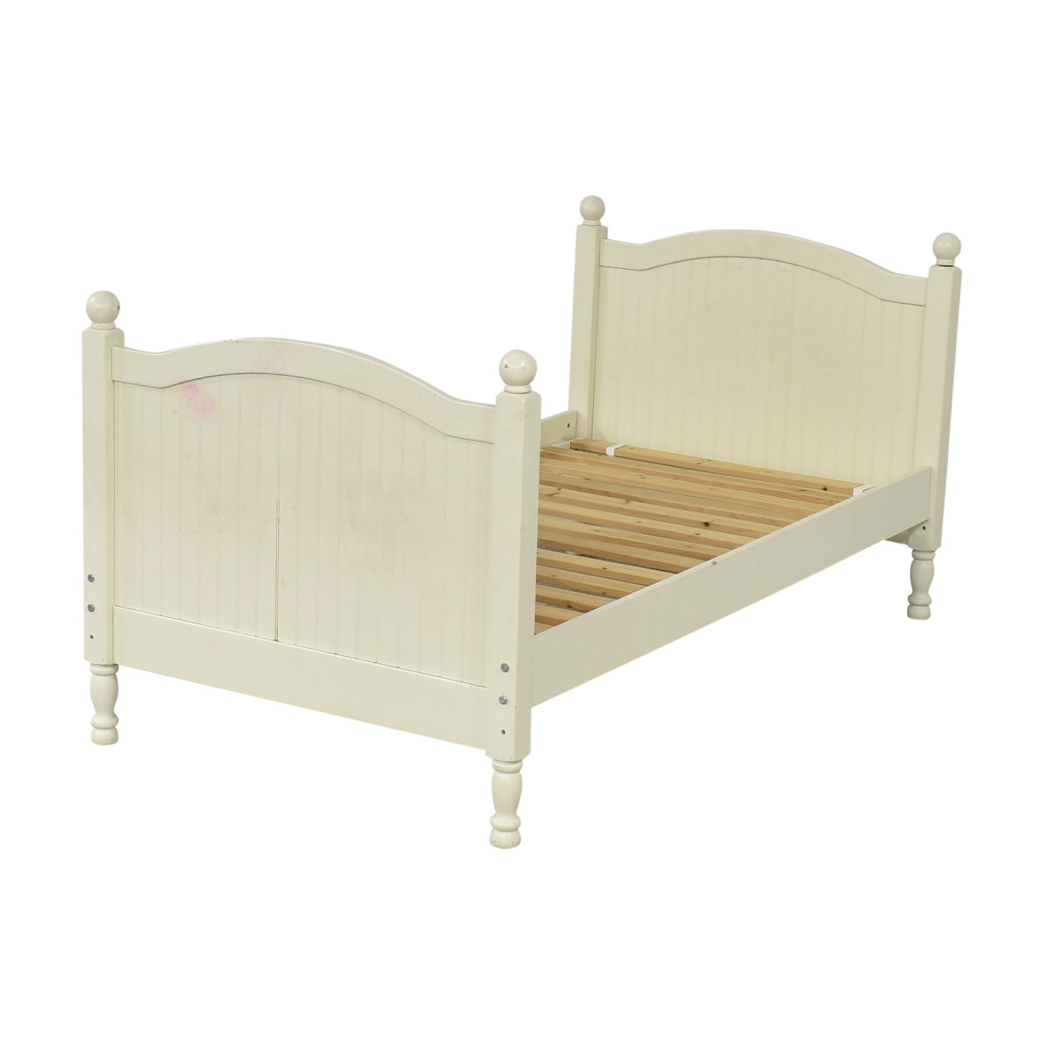 Pottery barn kids Catalina twin bed frame. USED, WHITE