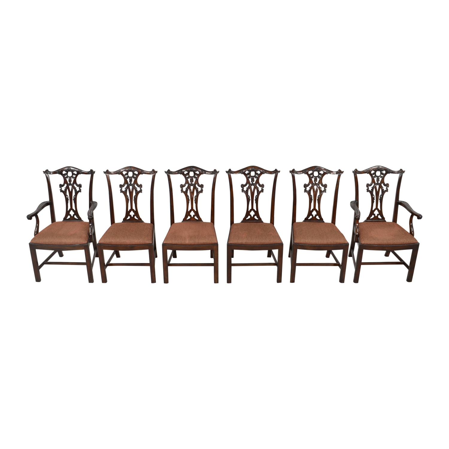 Traditional Chippendale Style Dining Chairs | 58% Off | Kaiyo