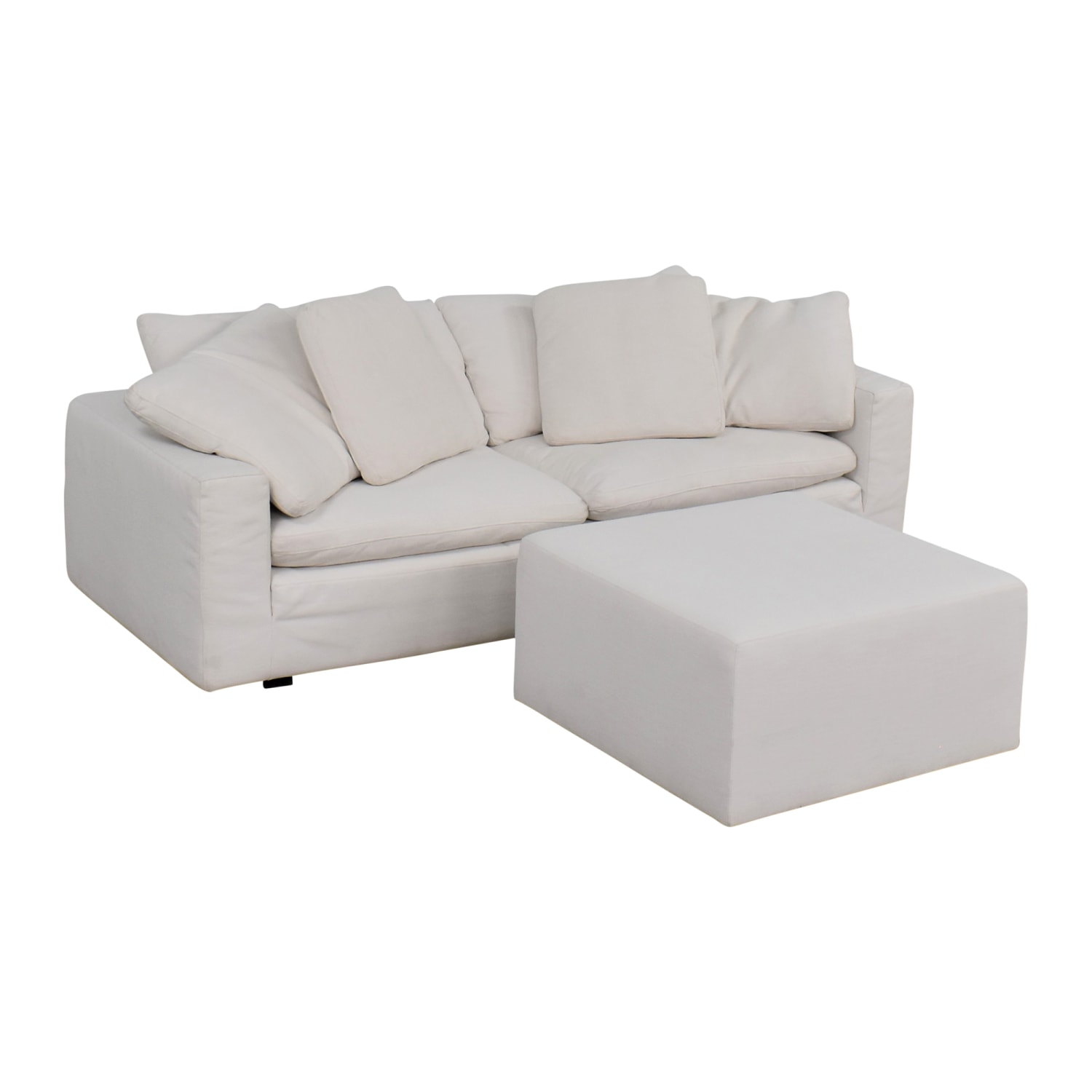 buy Restoration Hardware Cloud Sofa with Ottoman  Restoration Hardware Classic Sofas