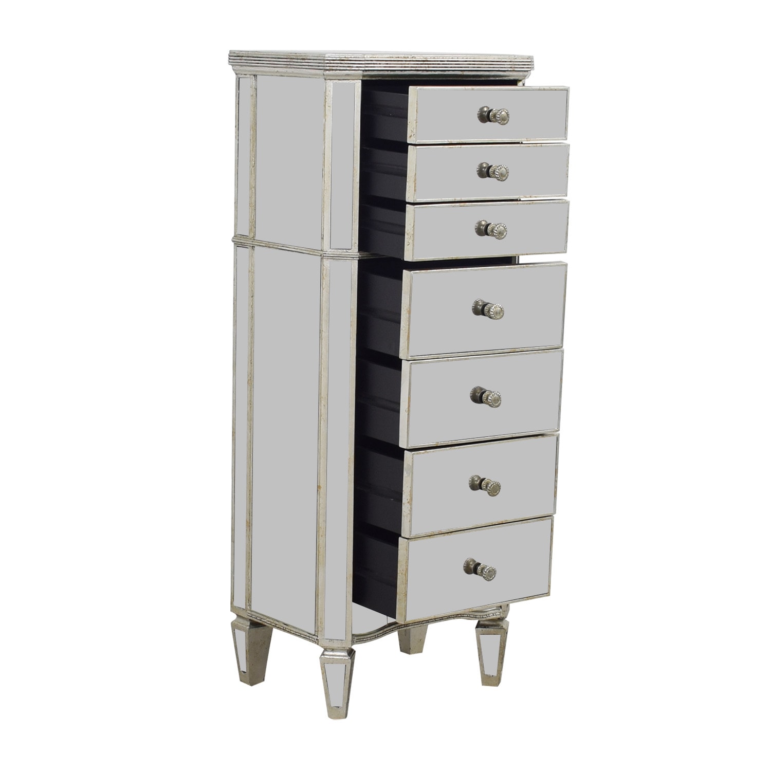 buy Seven-Drawer Mirrored Tall Dresser 