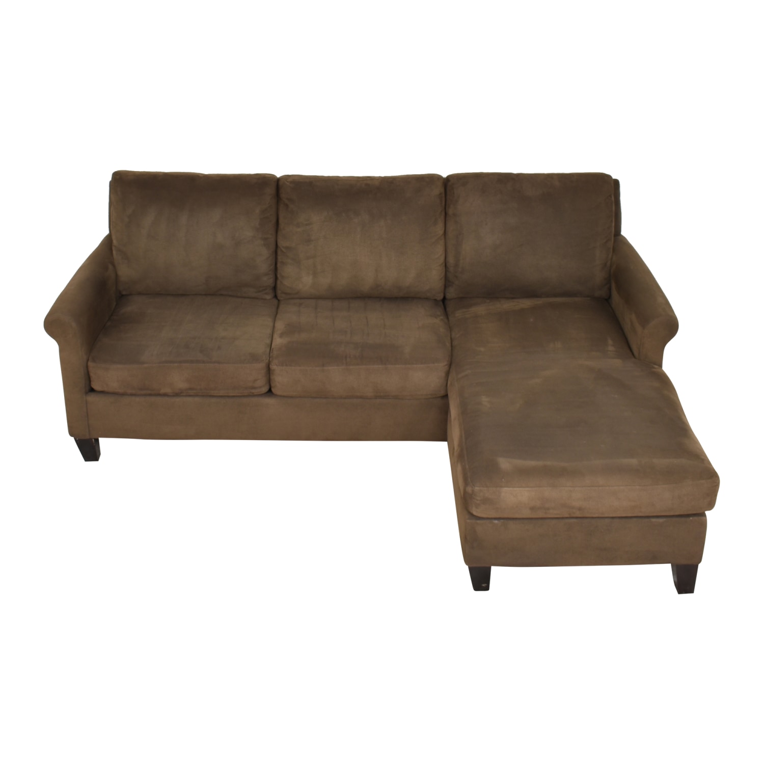 Havertys Modern Chaise Sectional 73