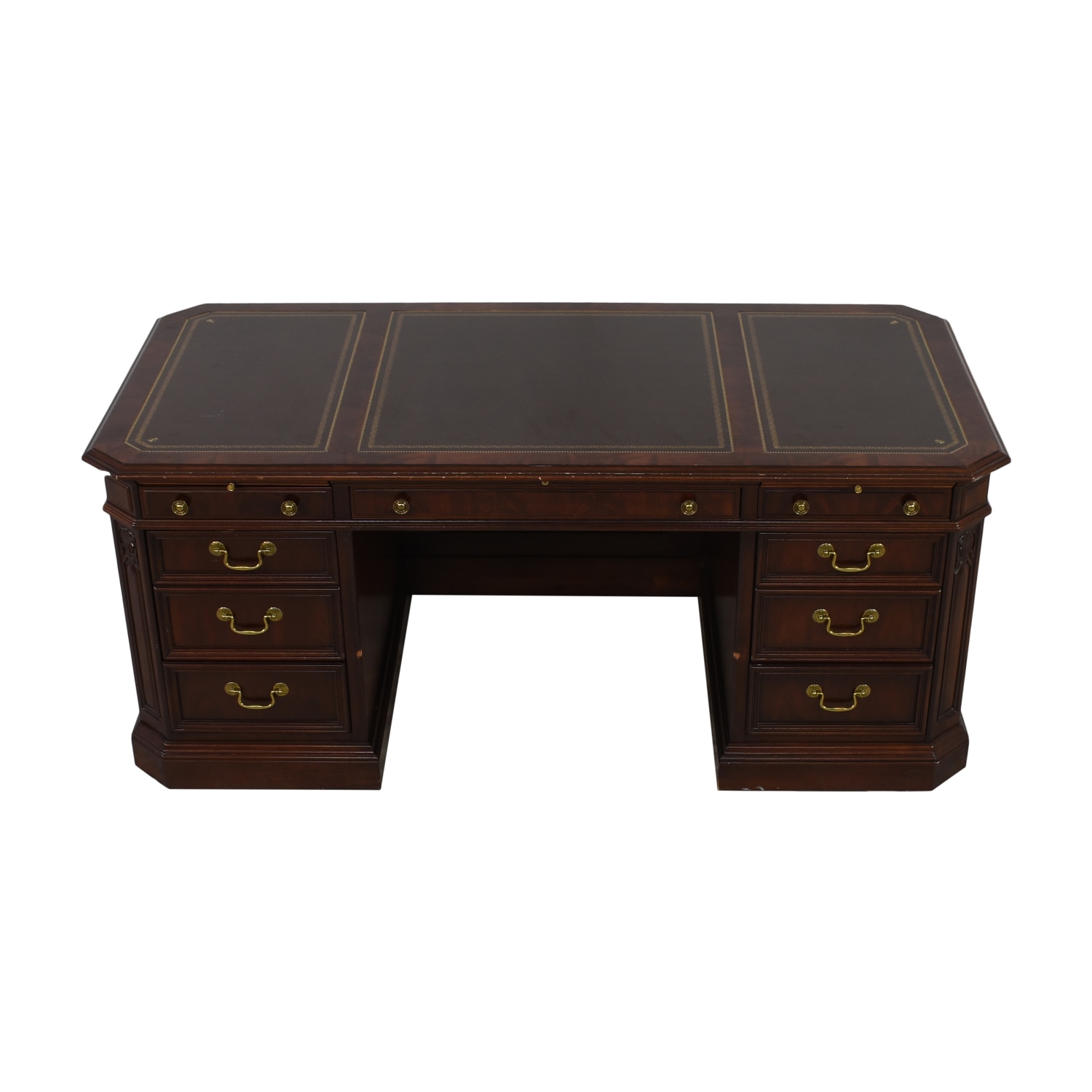 Sligh Furniture Traditional Executive Desk | 74% Off | Kaiyo