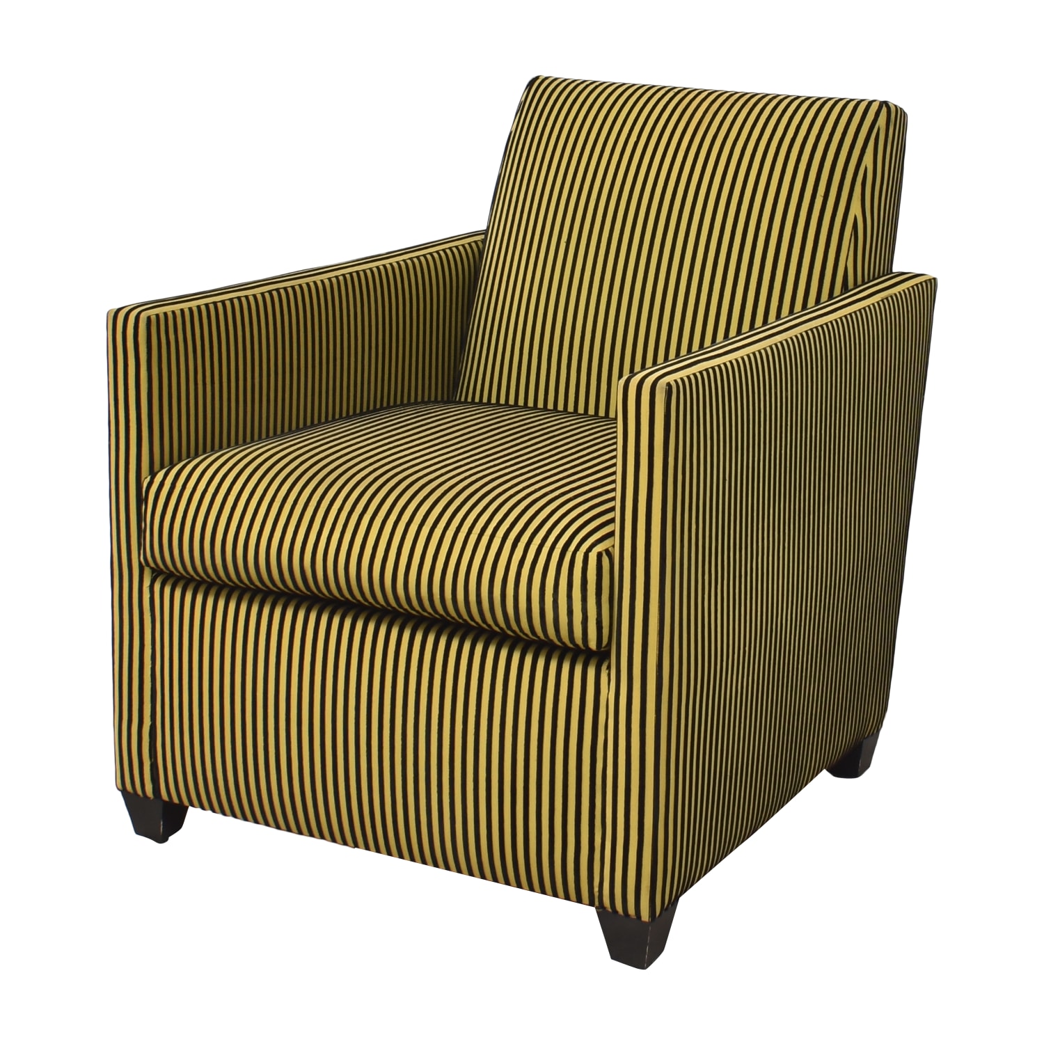Second Hand Modern Striped Accent Chair 