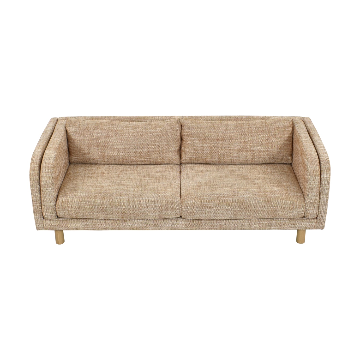 Crate Barrel Pershing Curved Arm Sofa 37 Off Kaiyo