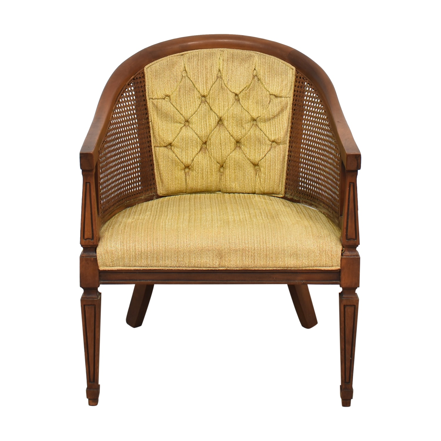 Louis Philippe-Style Floral Parlor Chair, 93% Off