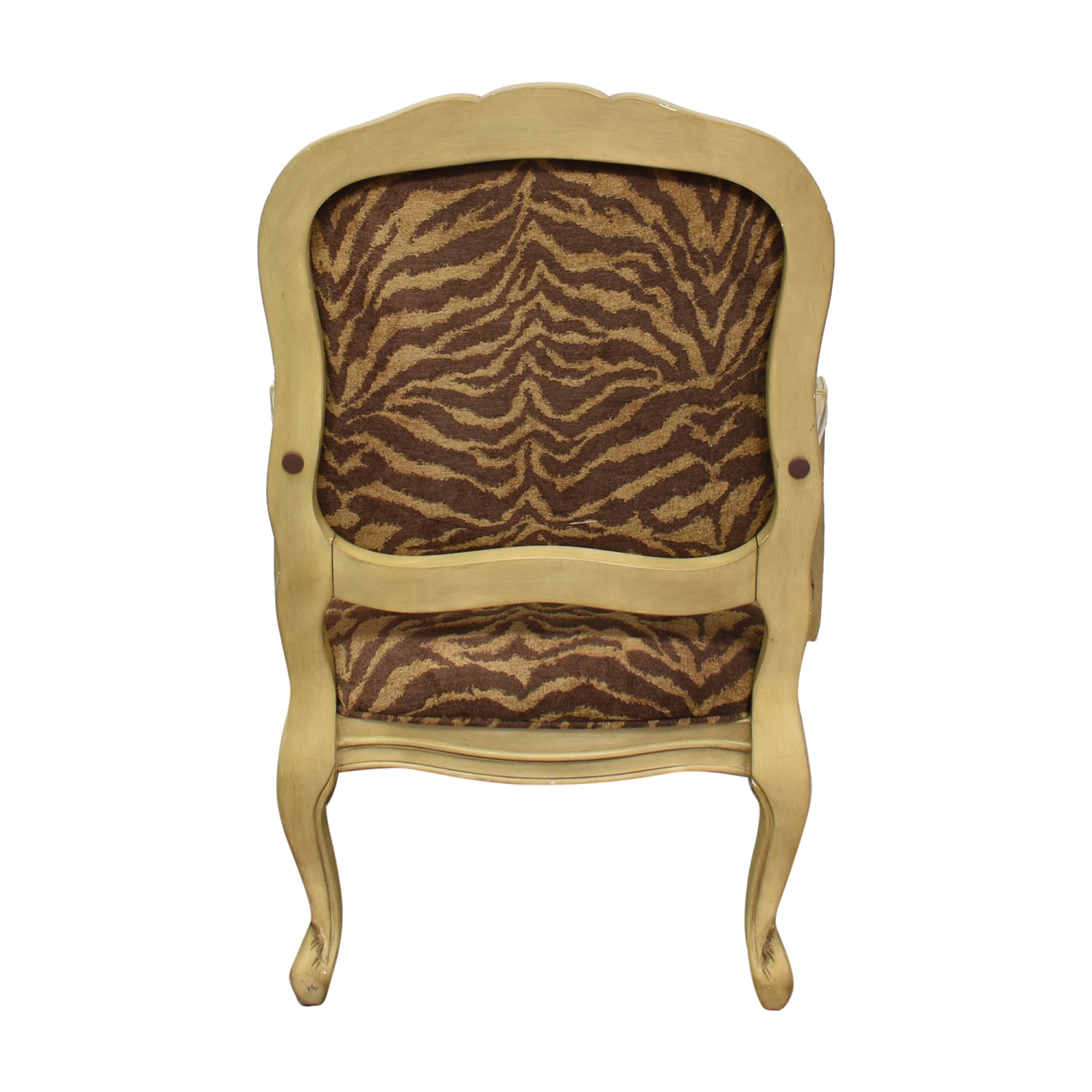 Modern Animal Print Accent Chair Used 