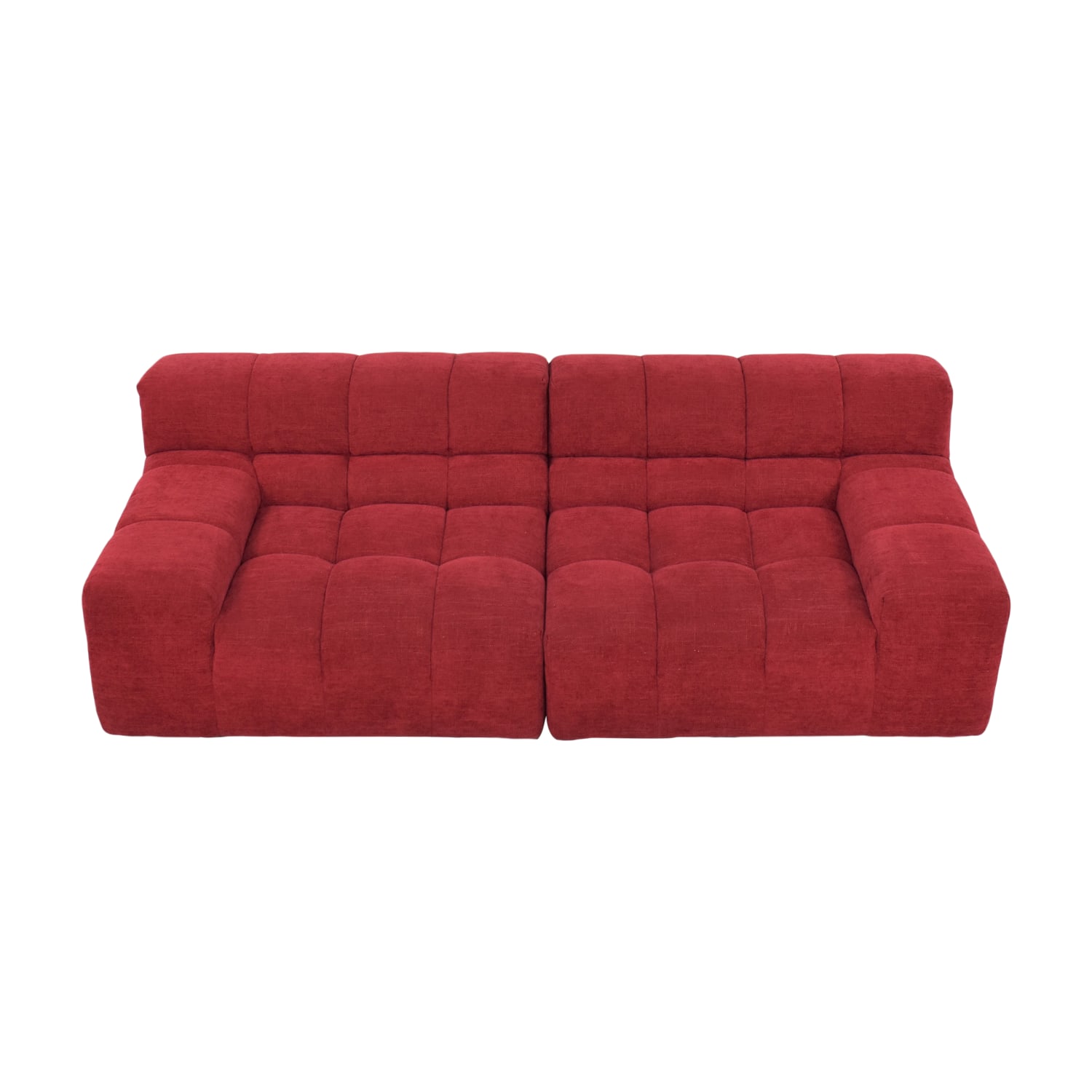  Modern Tufted 2-Piece Sectional Sofa  pa