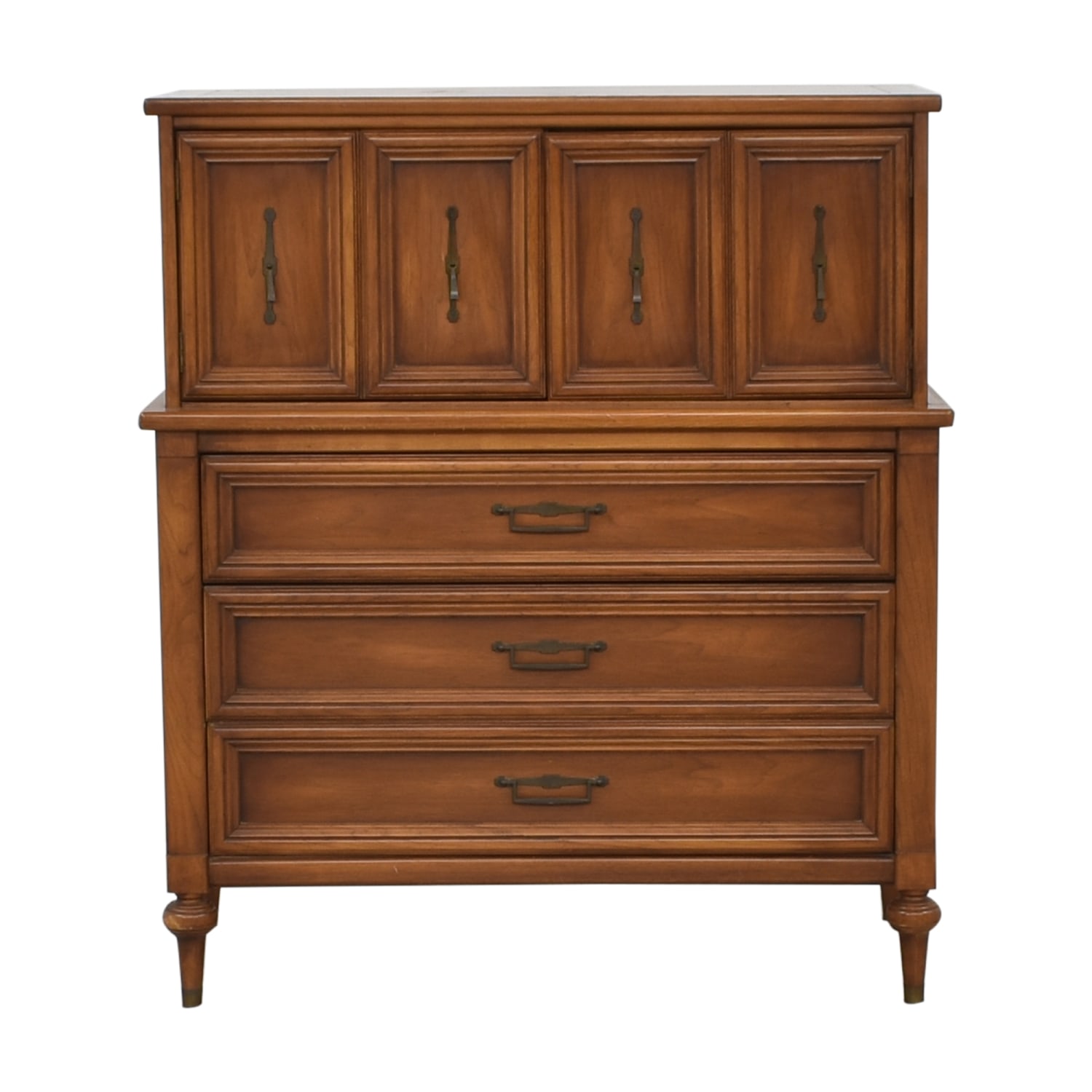 White Fine Furniture Mid Century Modern Highboy Chest, 57% Off