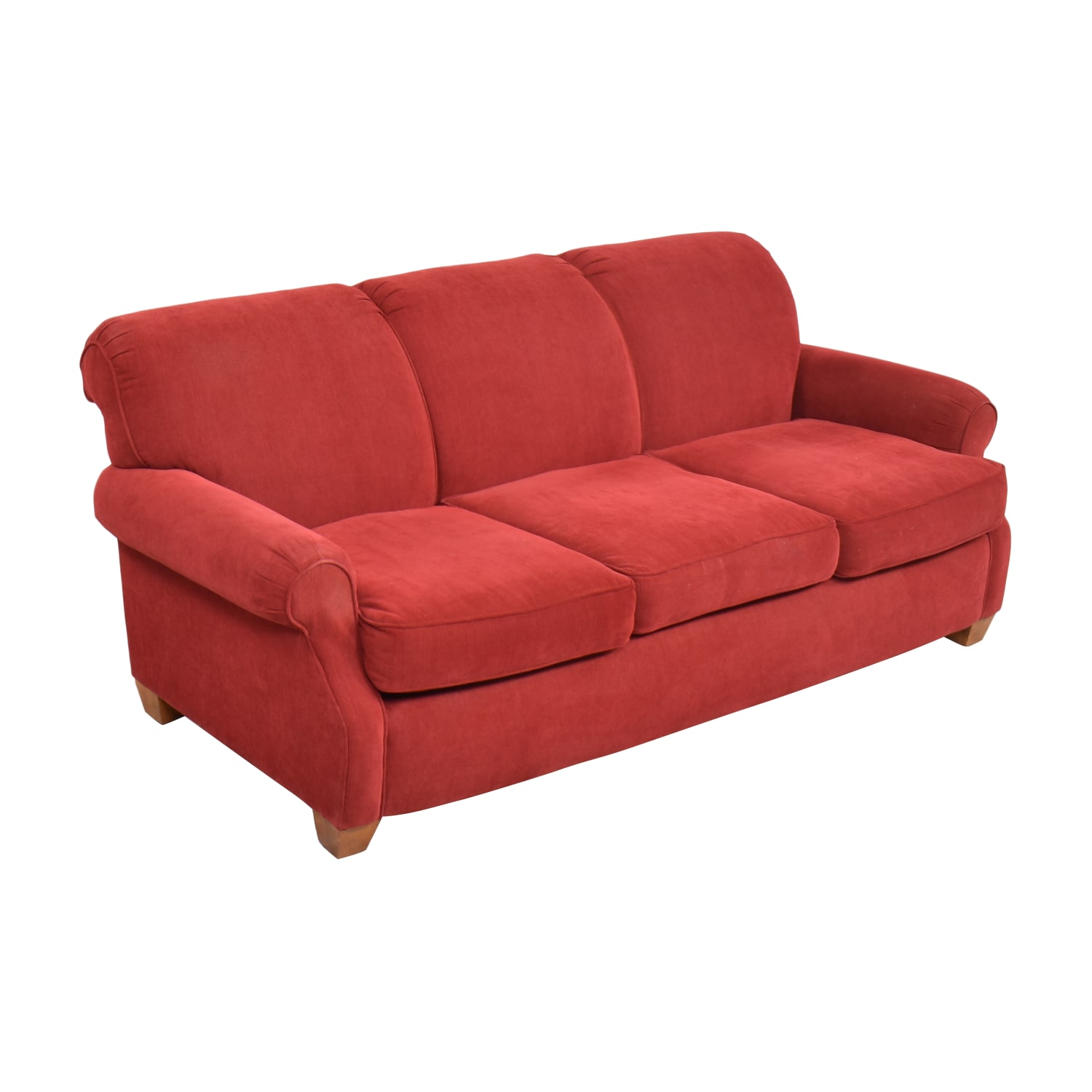 Rowe My Style I BPT-200-B-002 Customizable Sofa with Padded Track Arms,  Block Legs and Box Style Back Cushion, Simon's Furniture