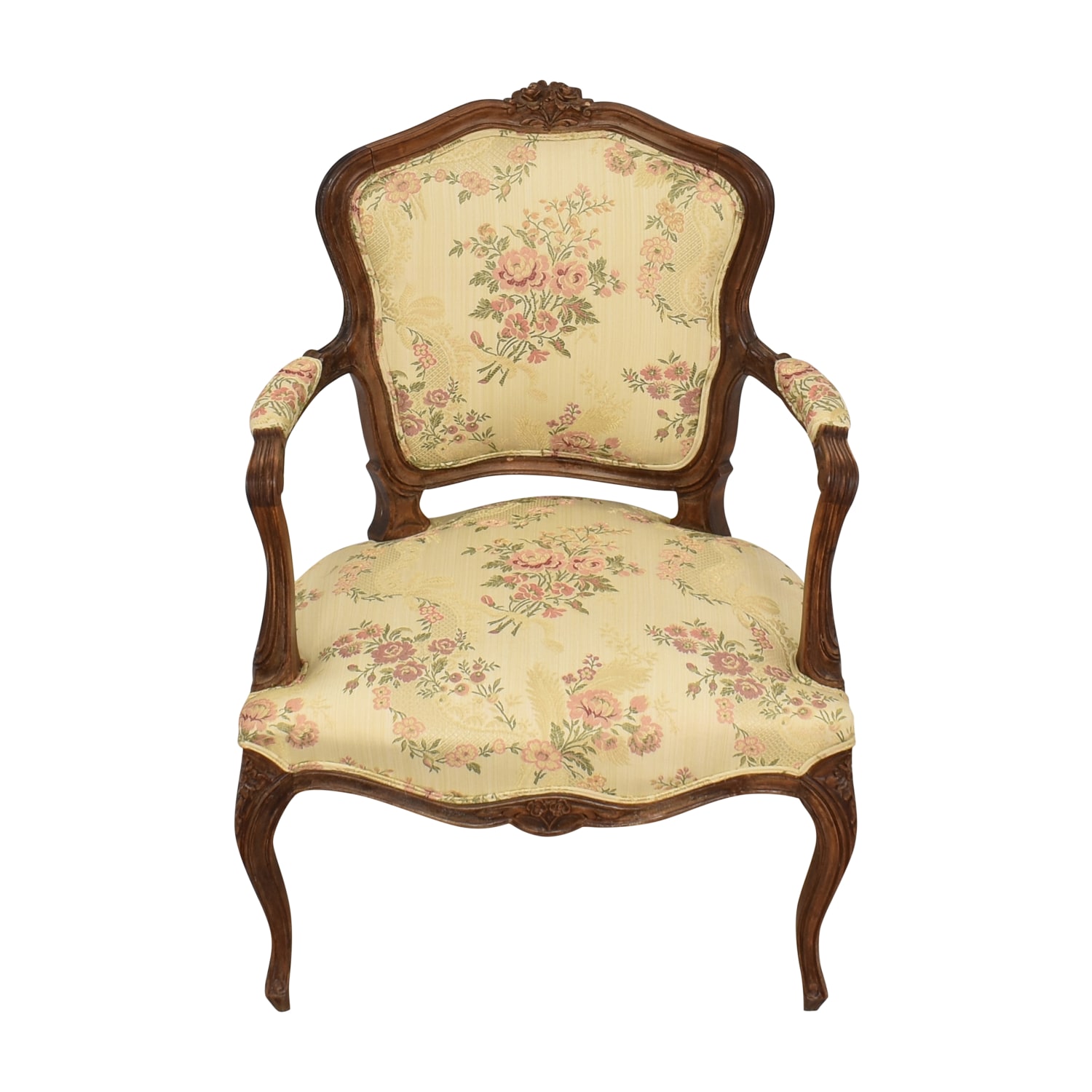 Vintage Louis XV Style Fauteuil or Arm Chair 