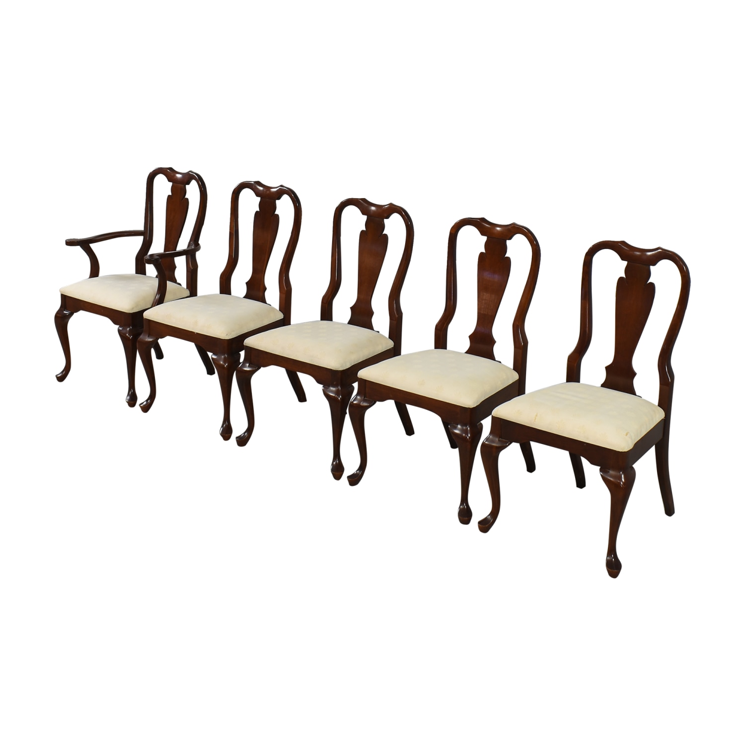Cresent Furniture Traditional Queen Anne Dining Chairs  Cresent Furniture