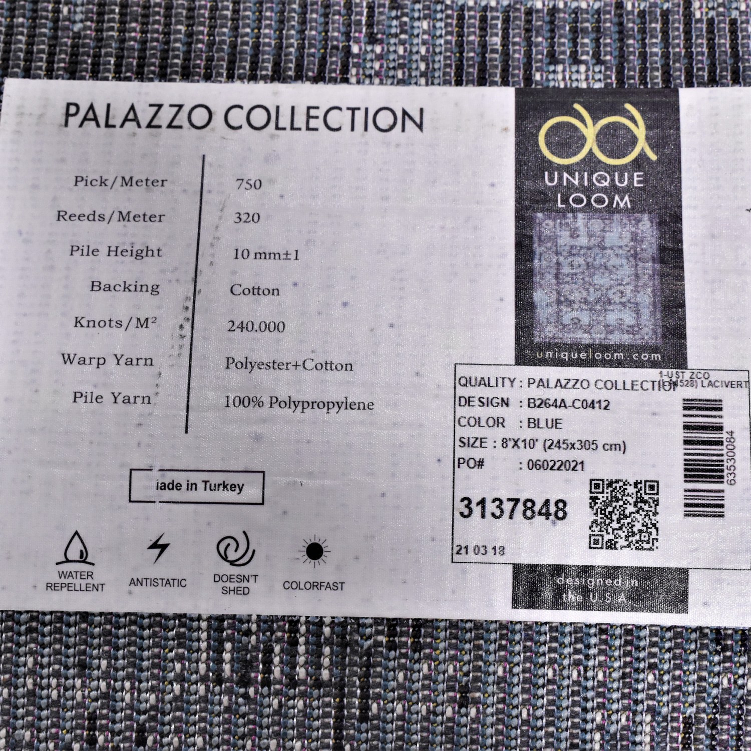 Unique Loom Palazzo Collection Area Rug, 22% Off