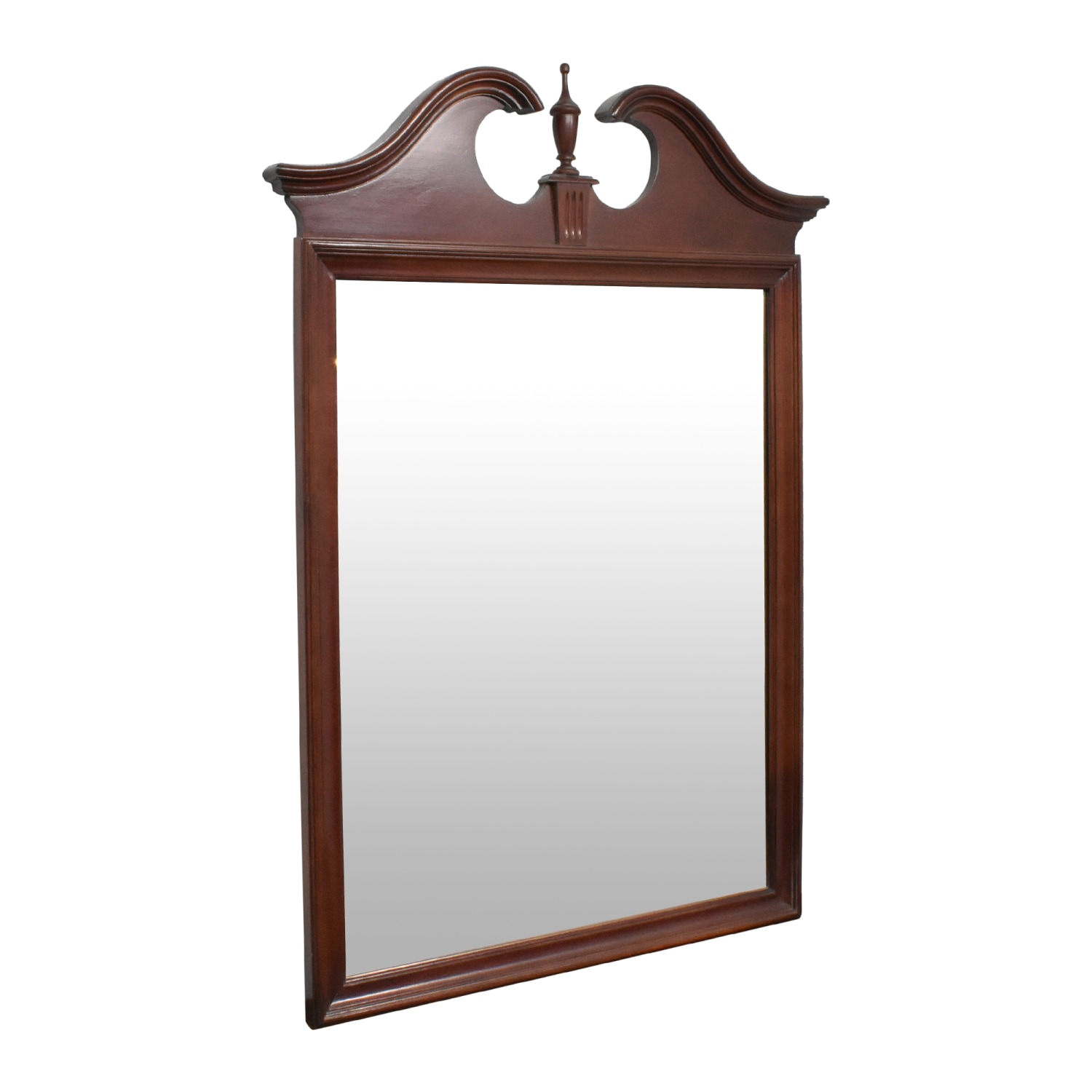 Vintage Ethan Allen Solid Mahogany Table Top Cheval Mirror W