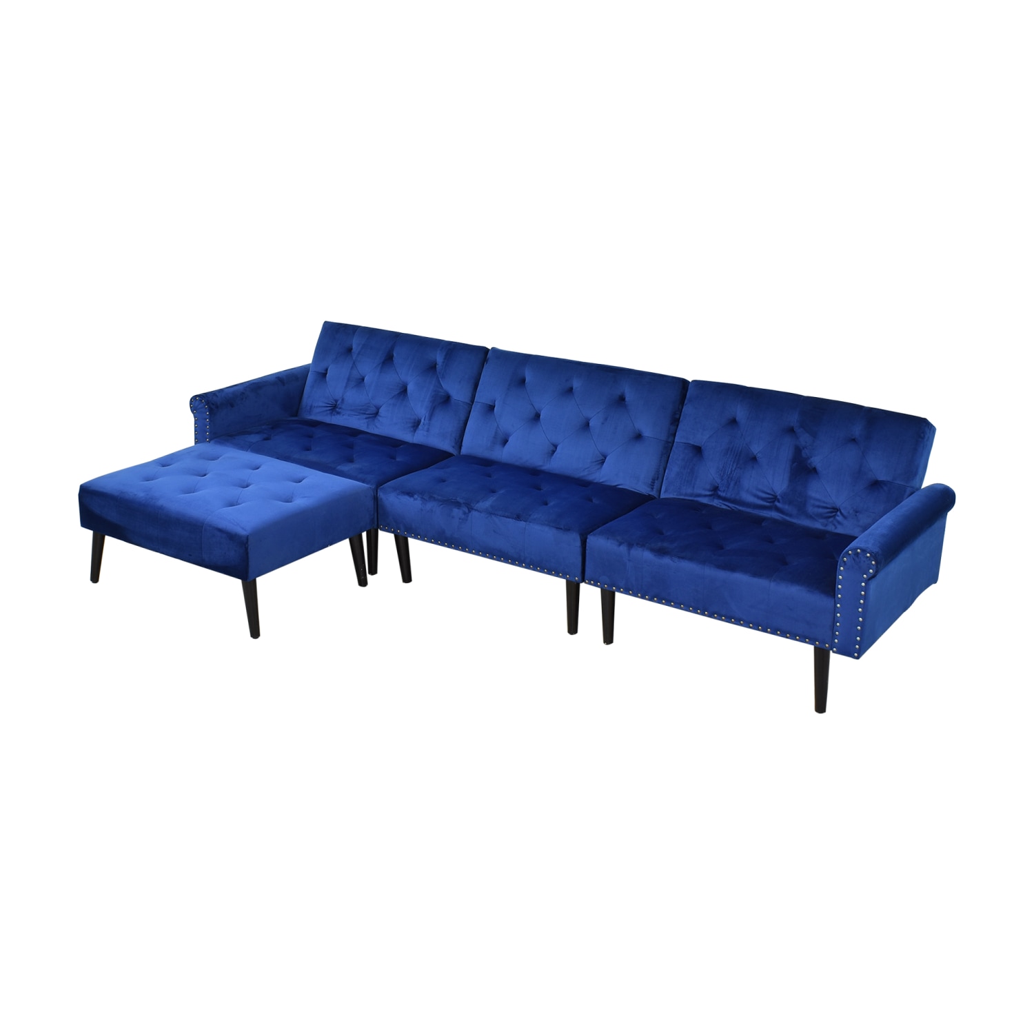 Wayfair Wayfair Modern Tufted Sleeper Sectional  Sectionals