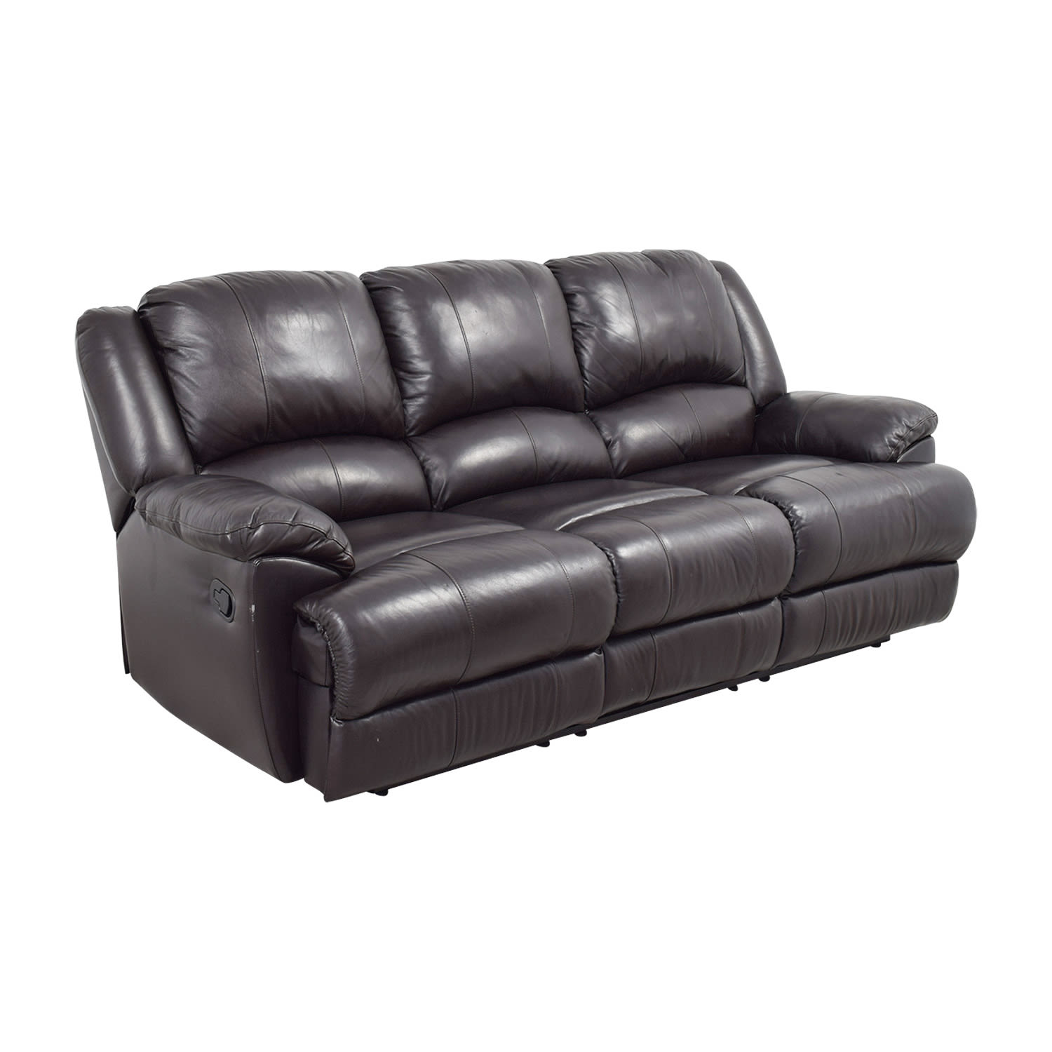 Ashley Furniture Ashley Furniture Black Leather Reclining Couch