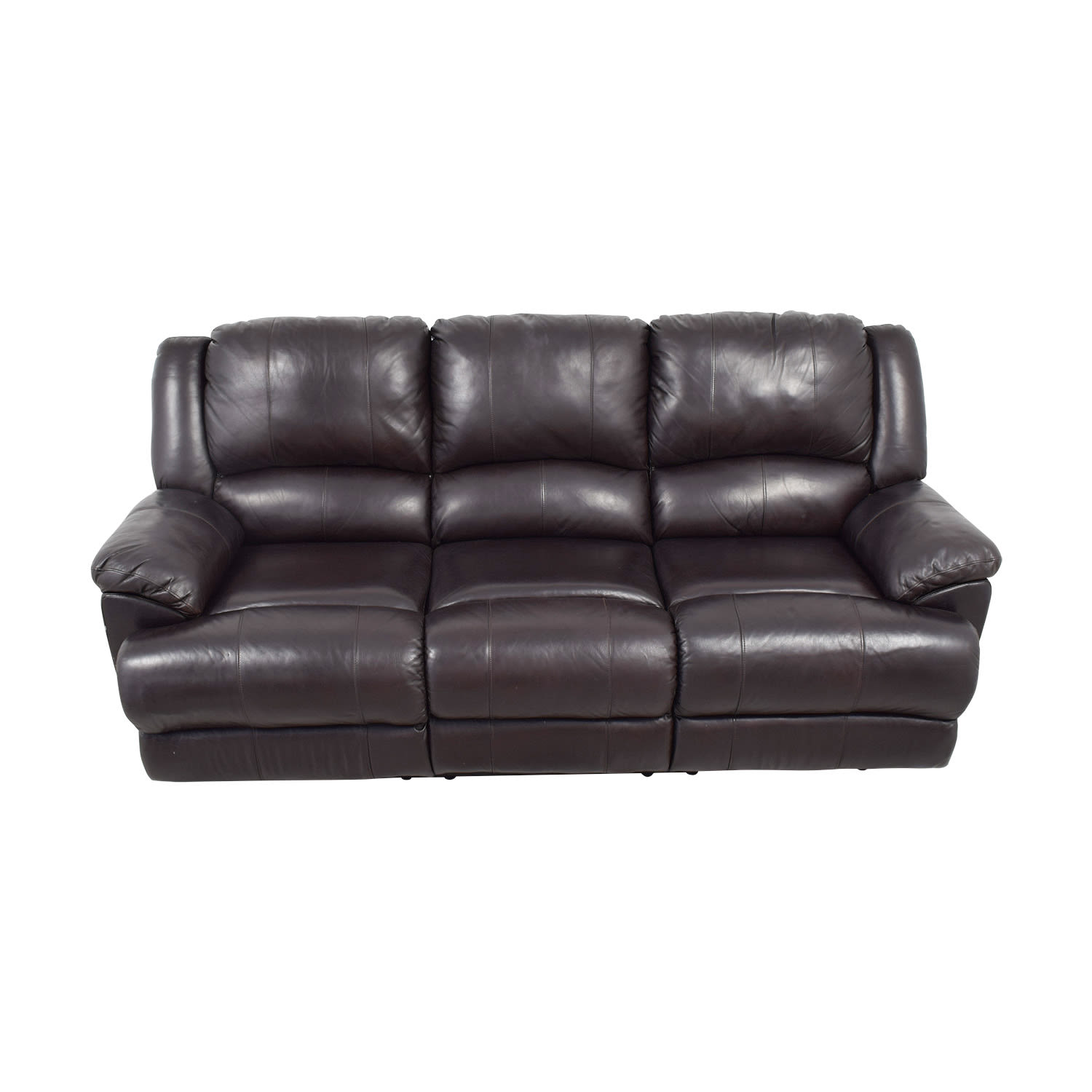 Ashley Furniture Ashley Furniture Black Leather Reclining Couch nj