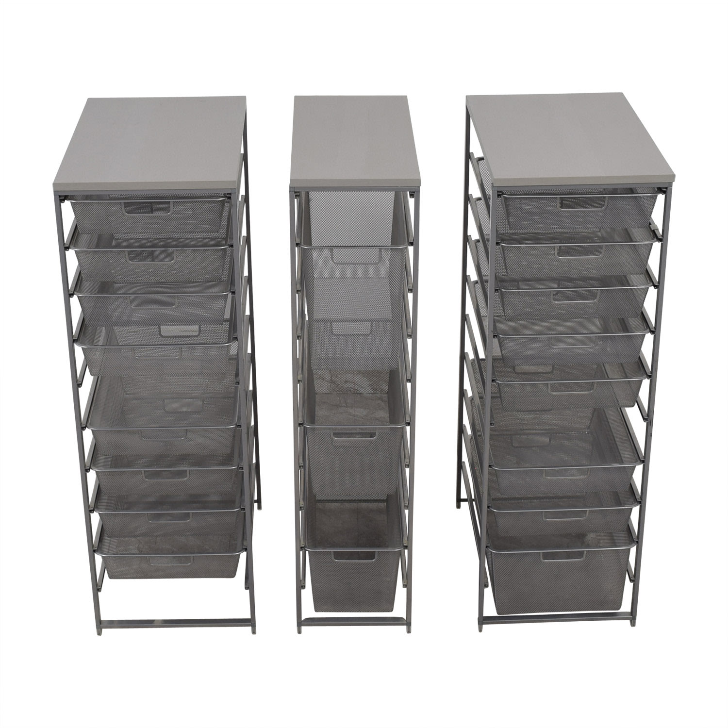 Container Store Metal Wire Organizational Storage, 90% Off