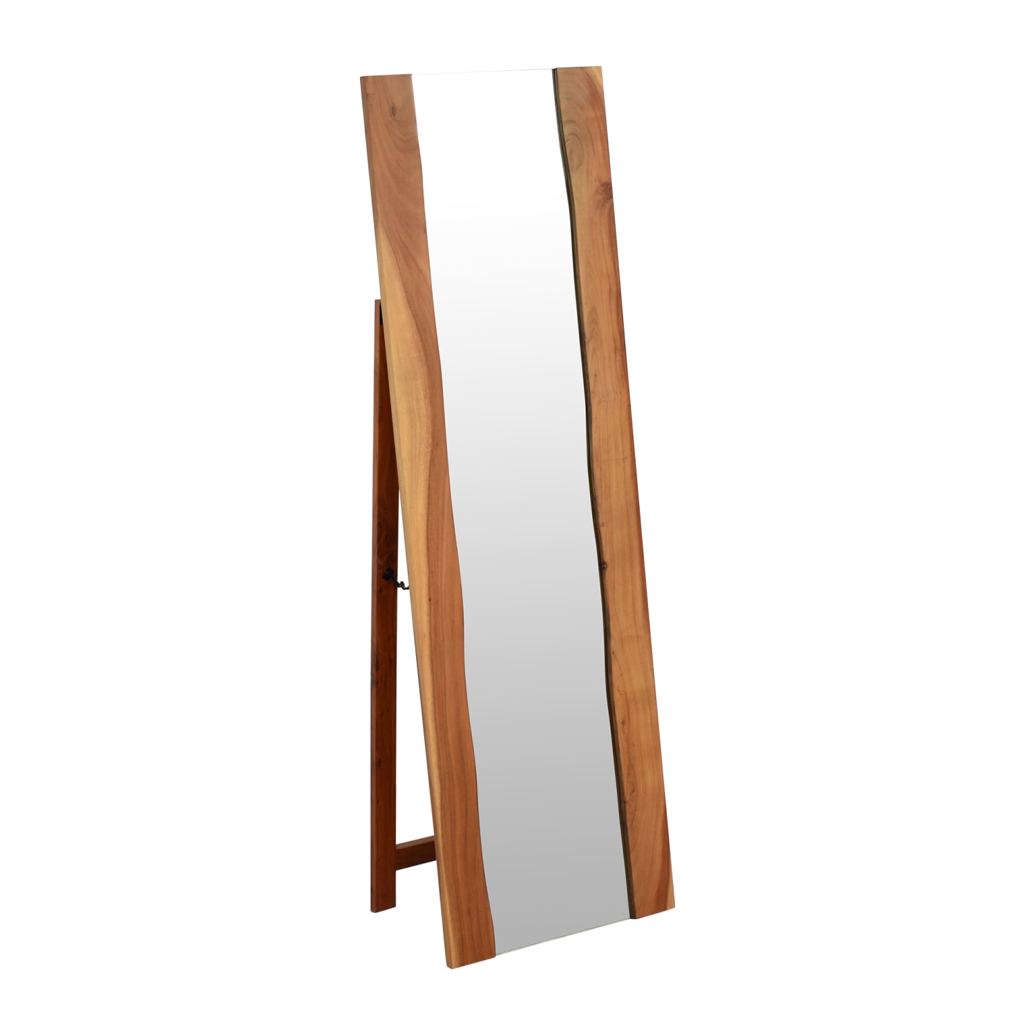 Edge Walnut Standing Mirror | Crate & Barrel