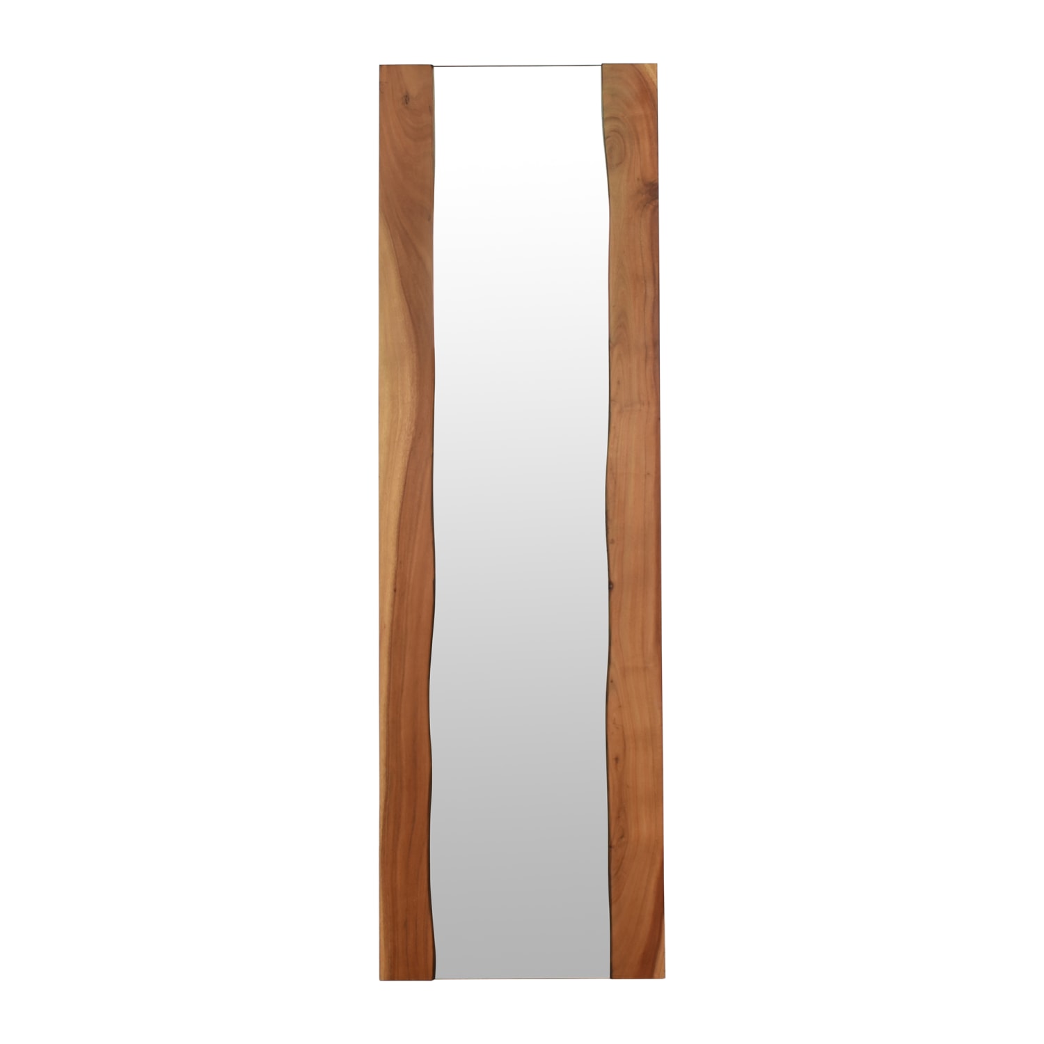 Edge Walnut Standing Mirror | Crate & Barrel