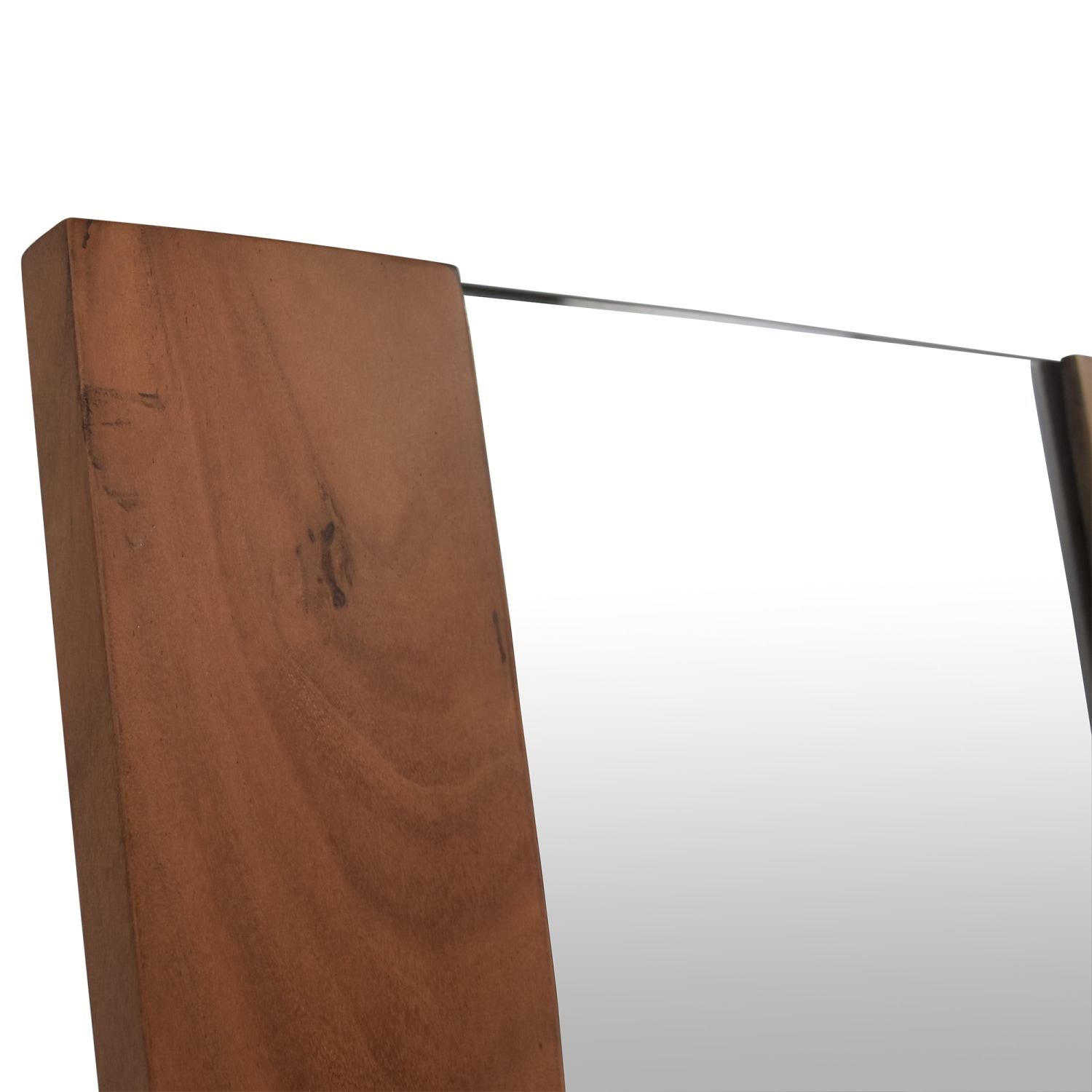 Edge Walnut Standing Mirror | Crate & Barrel